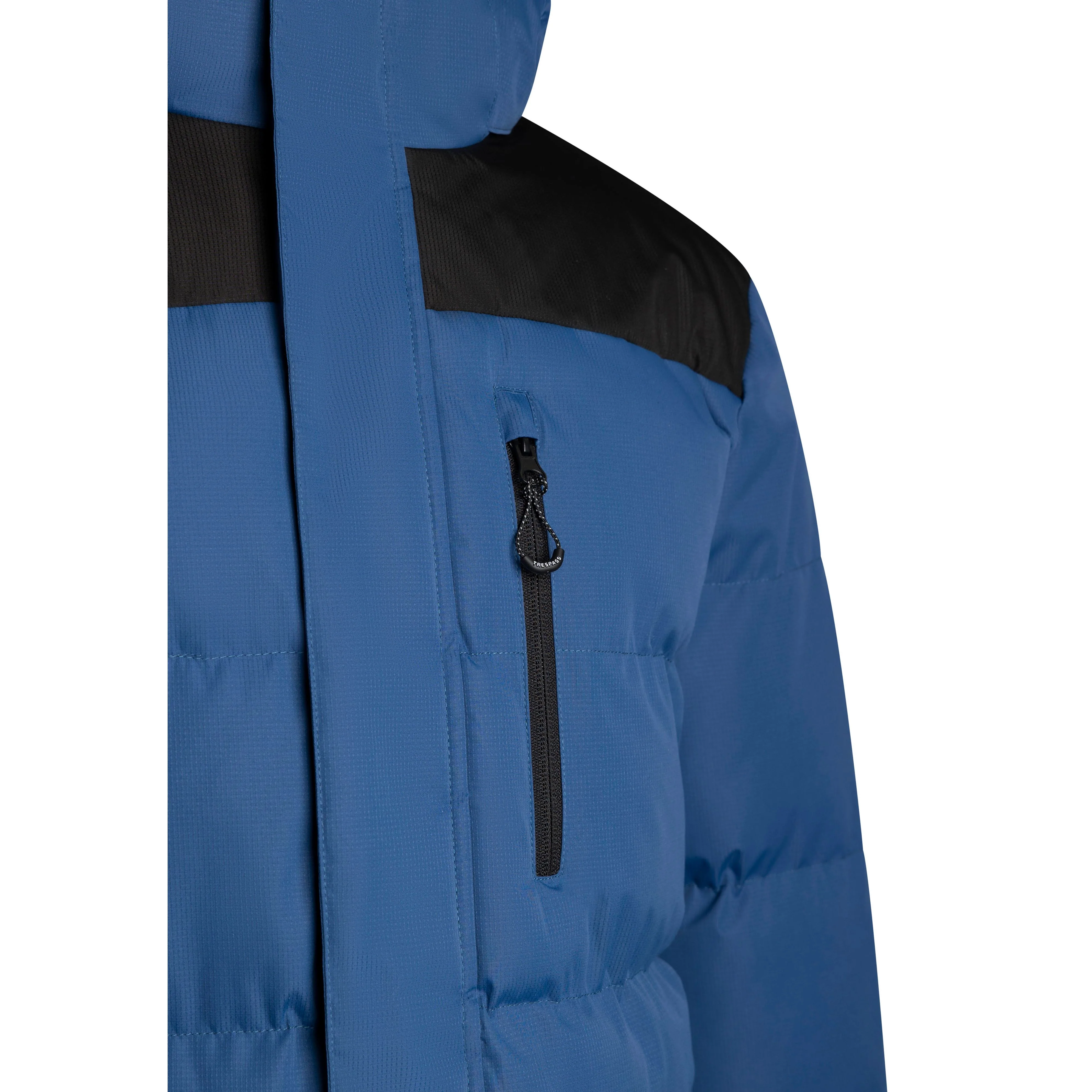 Ahmor Men's Padded Casual Jacket in Indigo - Image 3