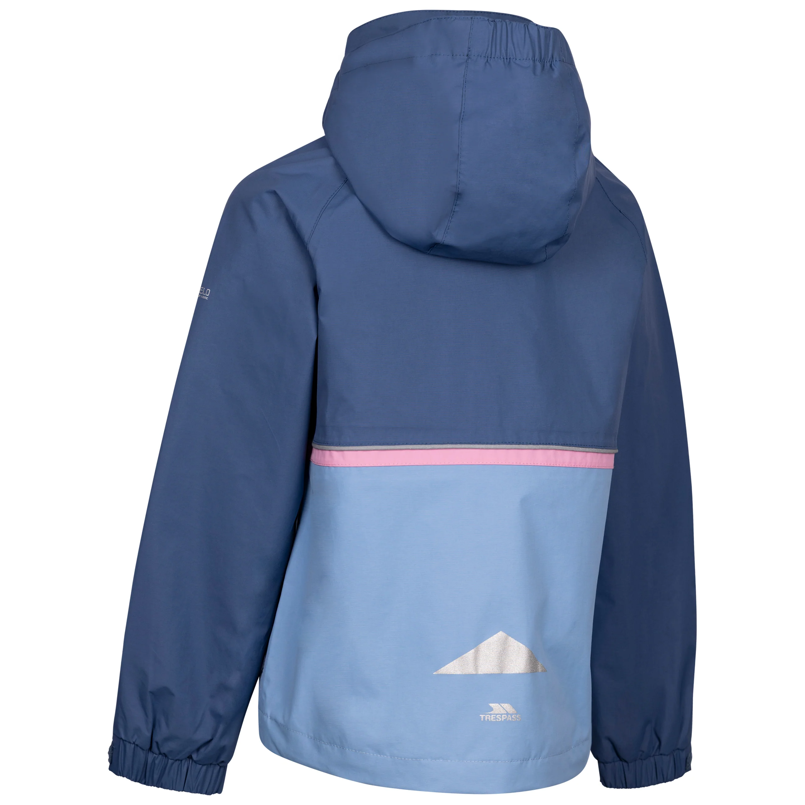 Allora Girls' Unpadded Waterproof Rain Jacket in Bluetone - Image 2