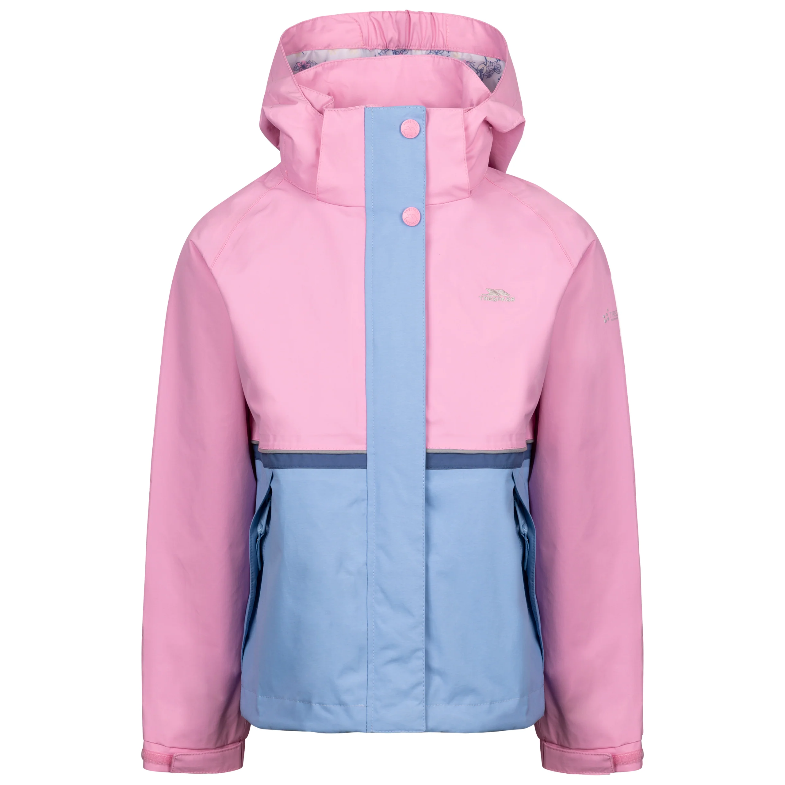 Allora Girls' Unpadded Waterproof Rain Jacket in SweetPink