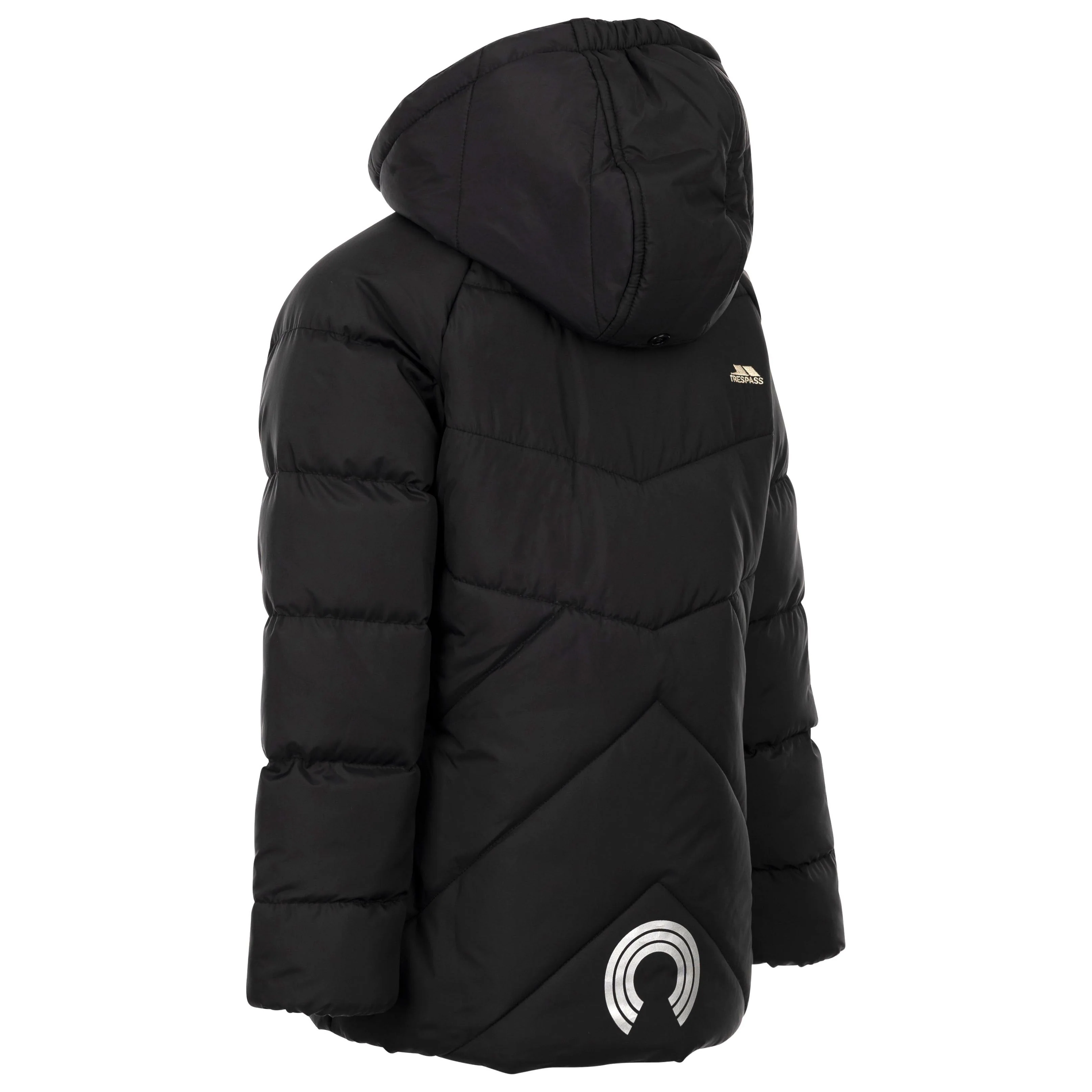 Annah Kids Casual Padded Jacket in Black - Image 2