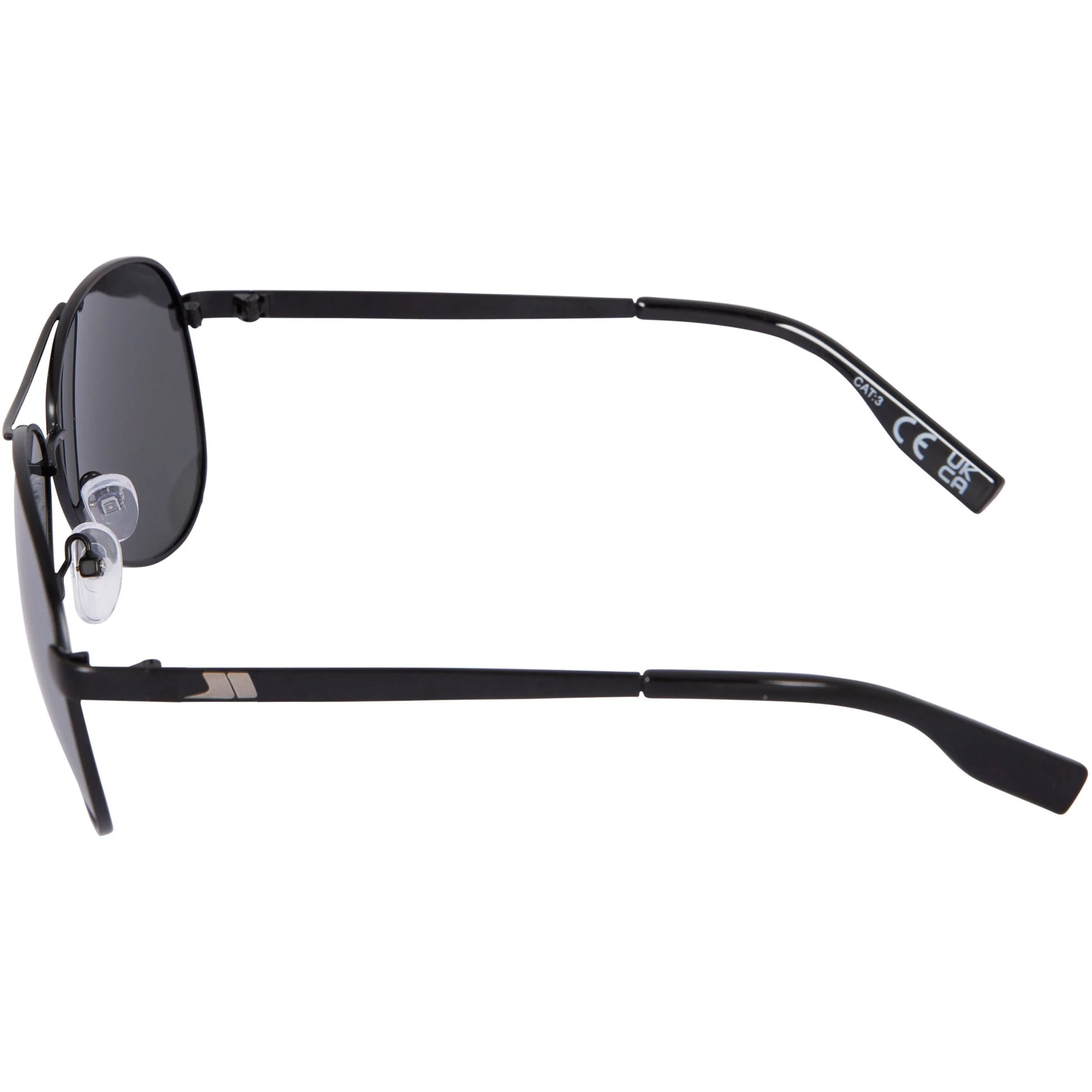 Aviator Unisex Sunglasses in Black - Image 3