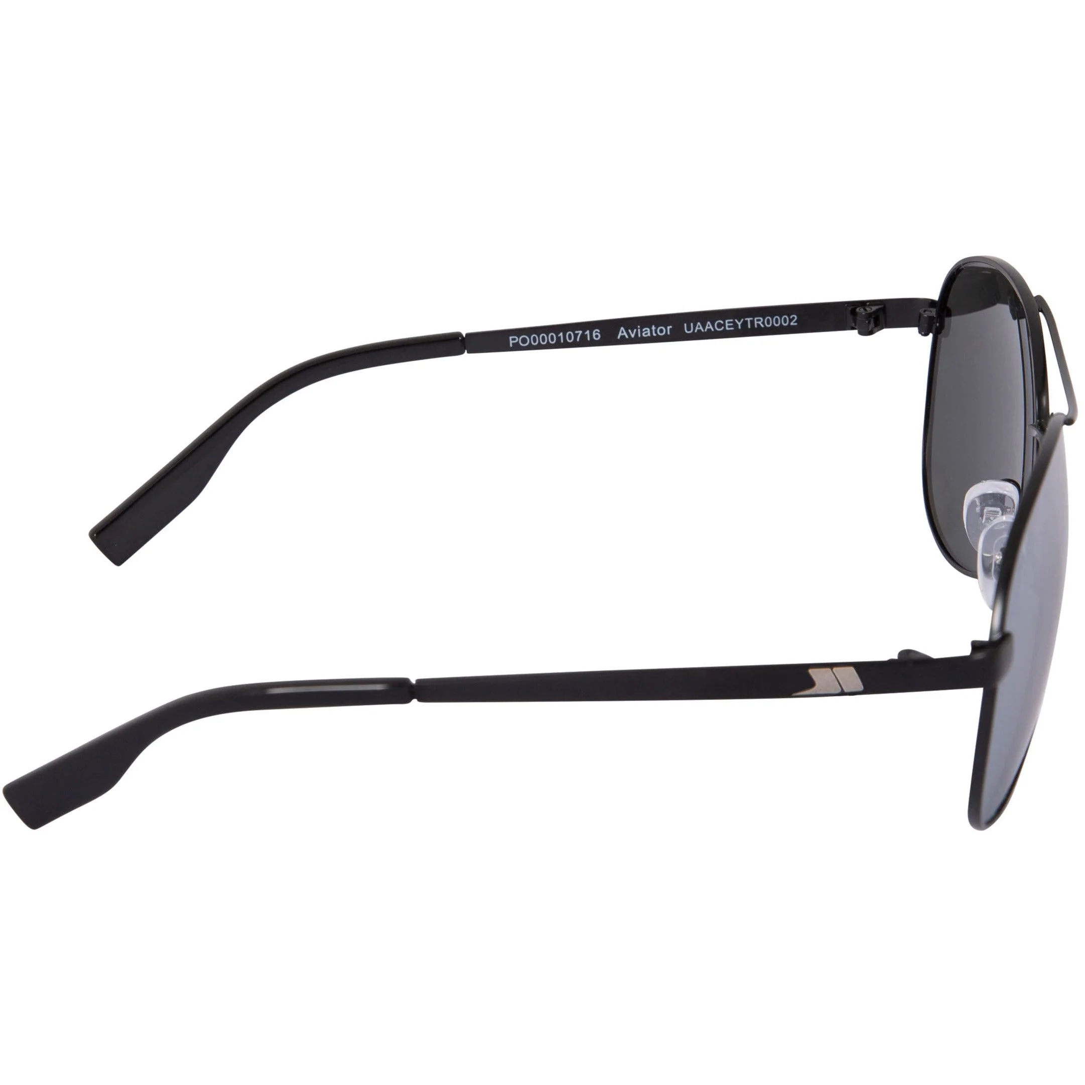 Aviator Unisex Sunglasses in Black - Image 5