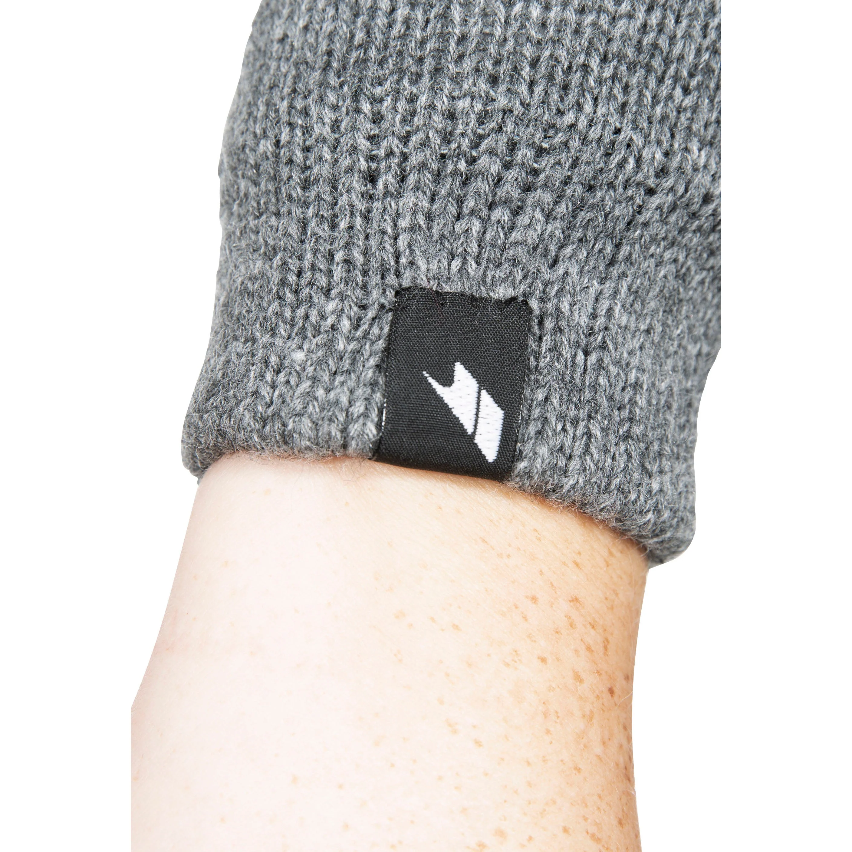Bargo Kids Insulated Knitted Gloves in Grey Marl - Image 2