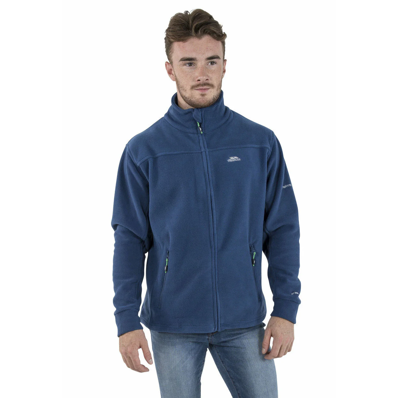 Bernal Mens Full Zip Fleece Jacket - Navy Tone - Image 2