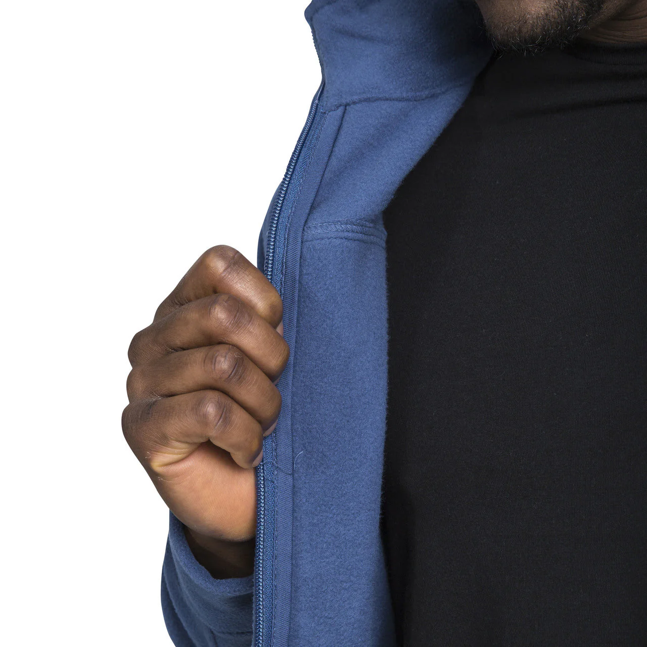 Bernal Mens Full Zip Fleece Jacket - Navy Tone - Image 9