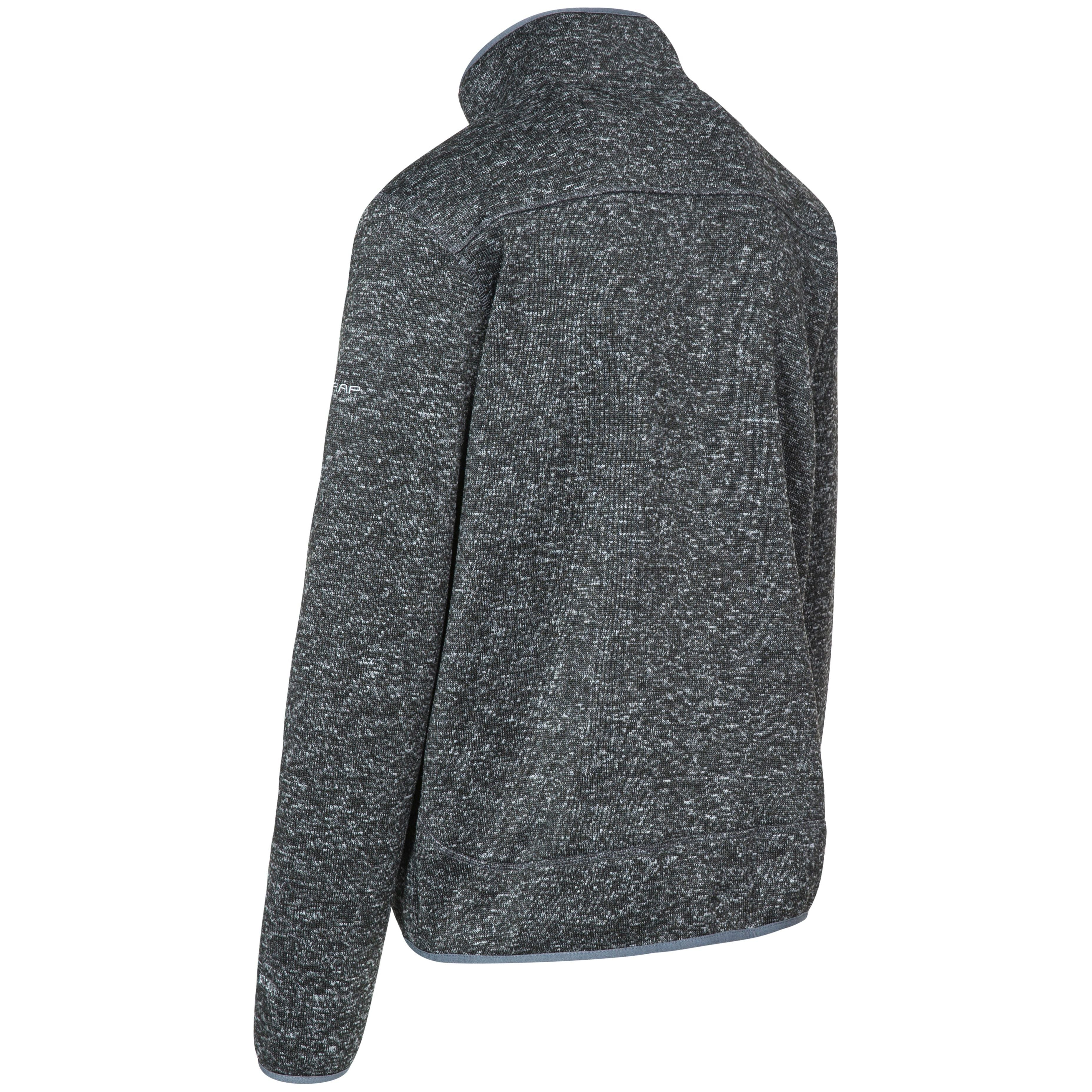 Bingham Men's Fleece Jacket in Black Marl - Image 10