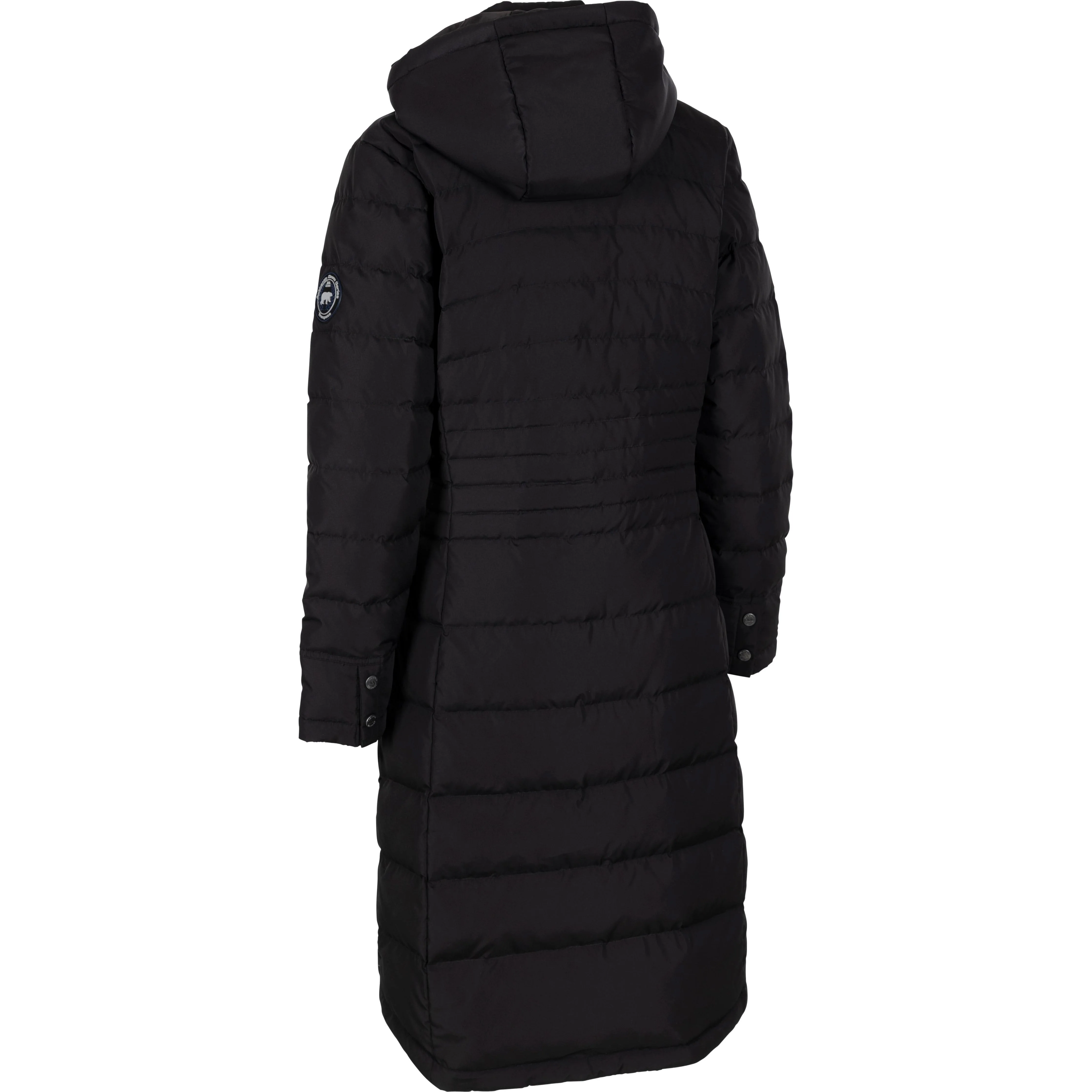 Bitsy Women's Down Padded Longer Length Jacket in Black - Image 2