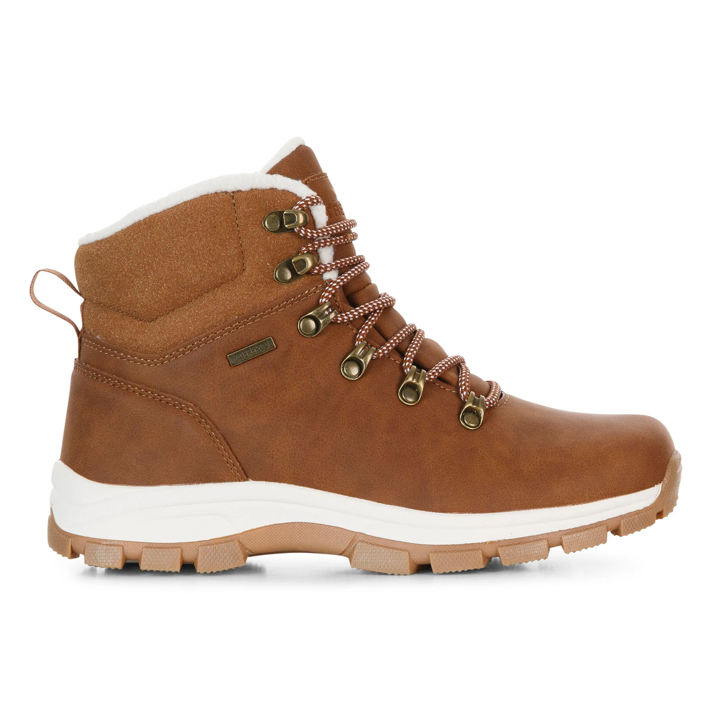 Blair Womens Waterproof Hiking Boots in Light Brown - Image 3
