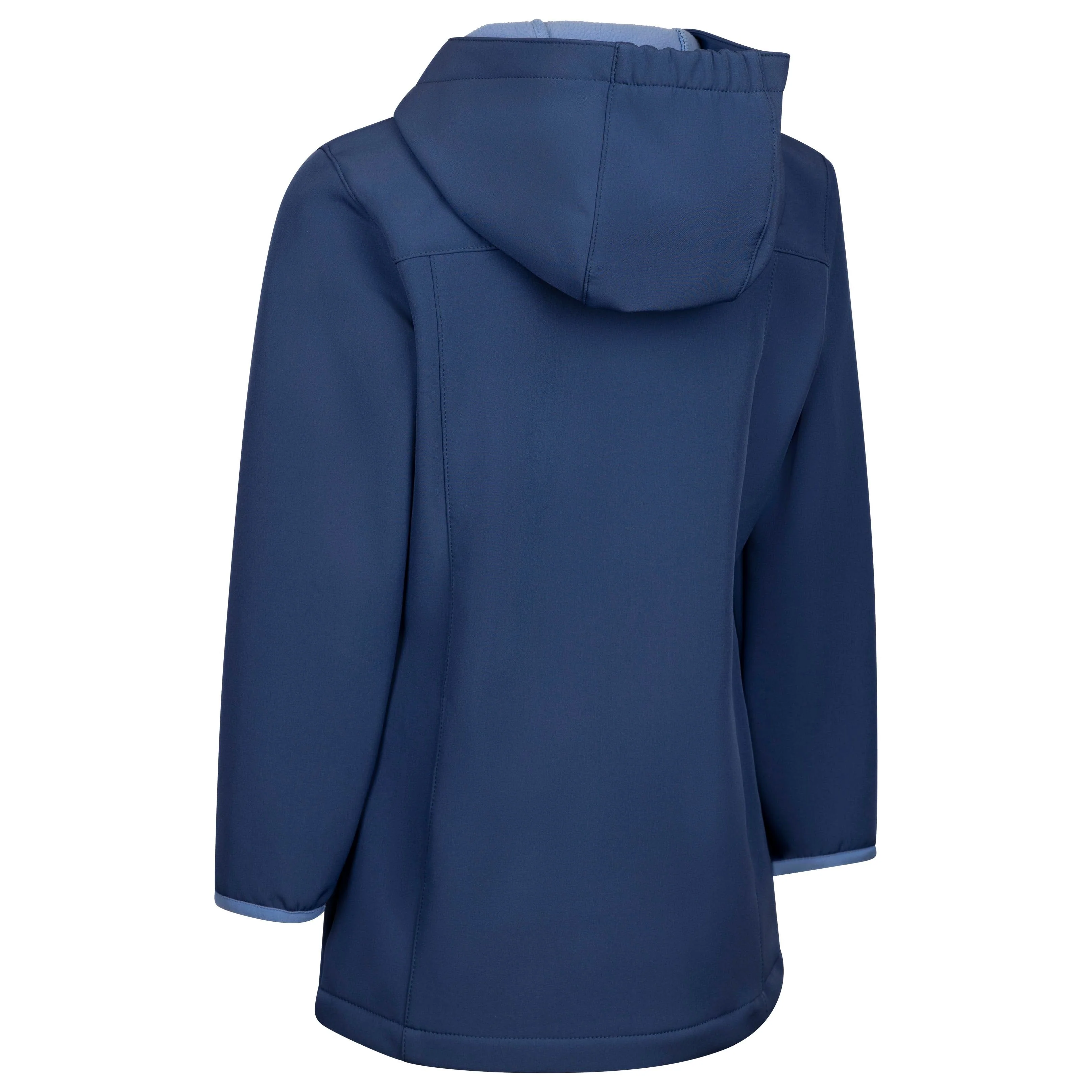 Brennagh Girls Longer Length Softshell Jacket in Blue Tone - Image 3
