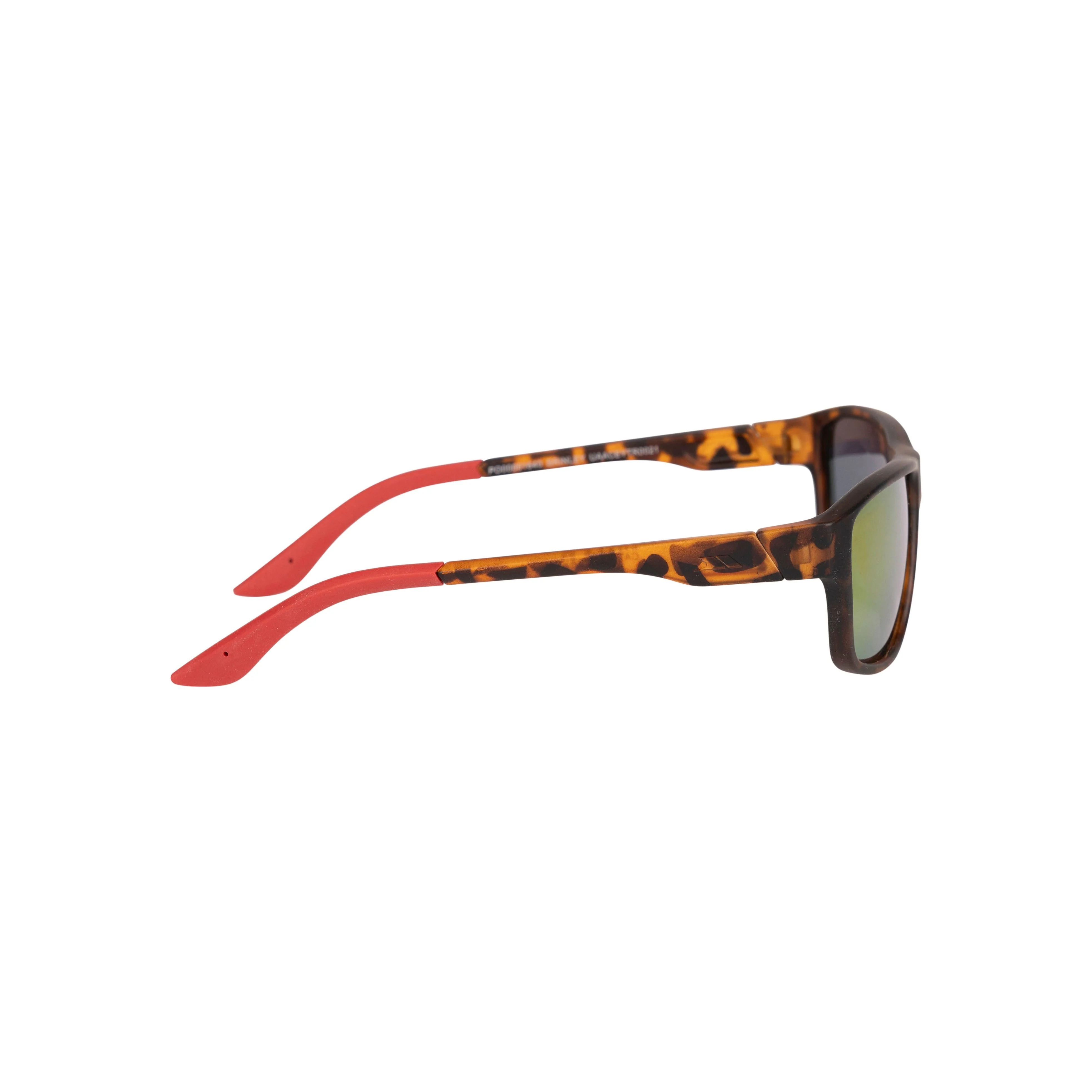 Brinley Polarized Mirror Sunglasses in Tortoise Shell - Image 3