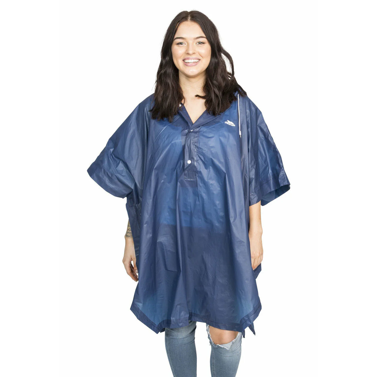 Canopy Unisex Packaway Rain Poncho in Blue