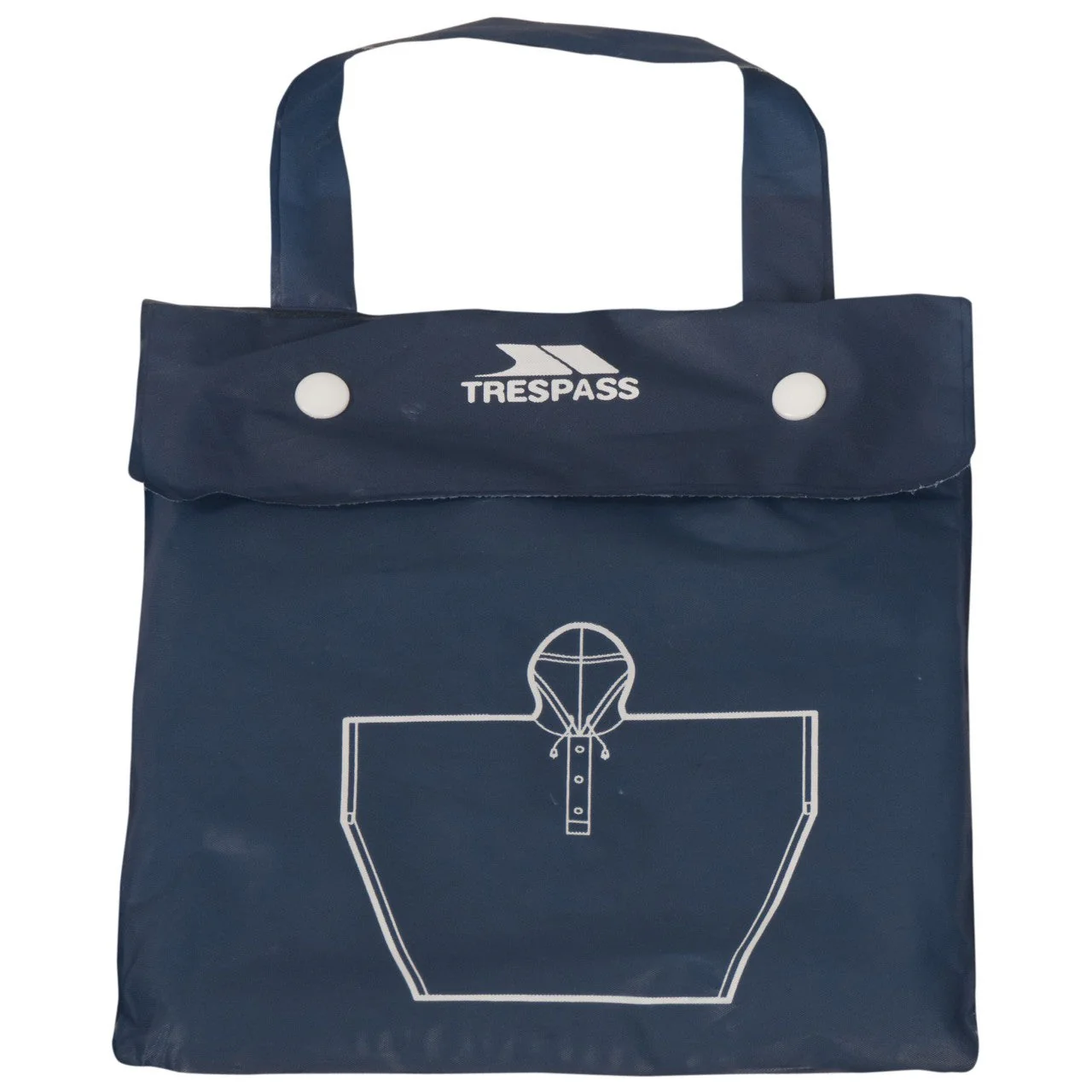 Canopy Unisex Packaway Rain Poncho in Blue - Image 3