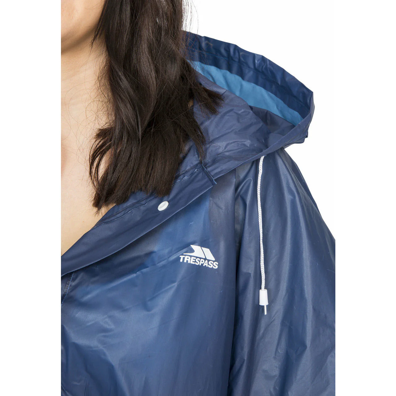 Canopy Unisex Packaway Rain Poncho in Blue - Image 7