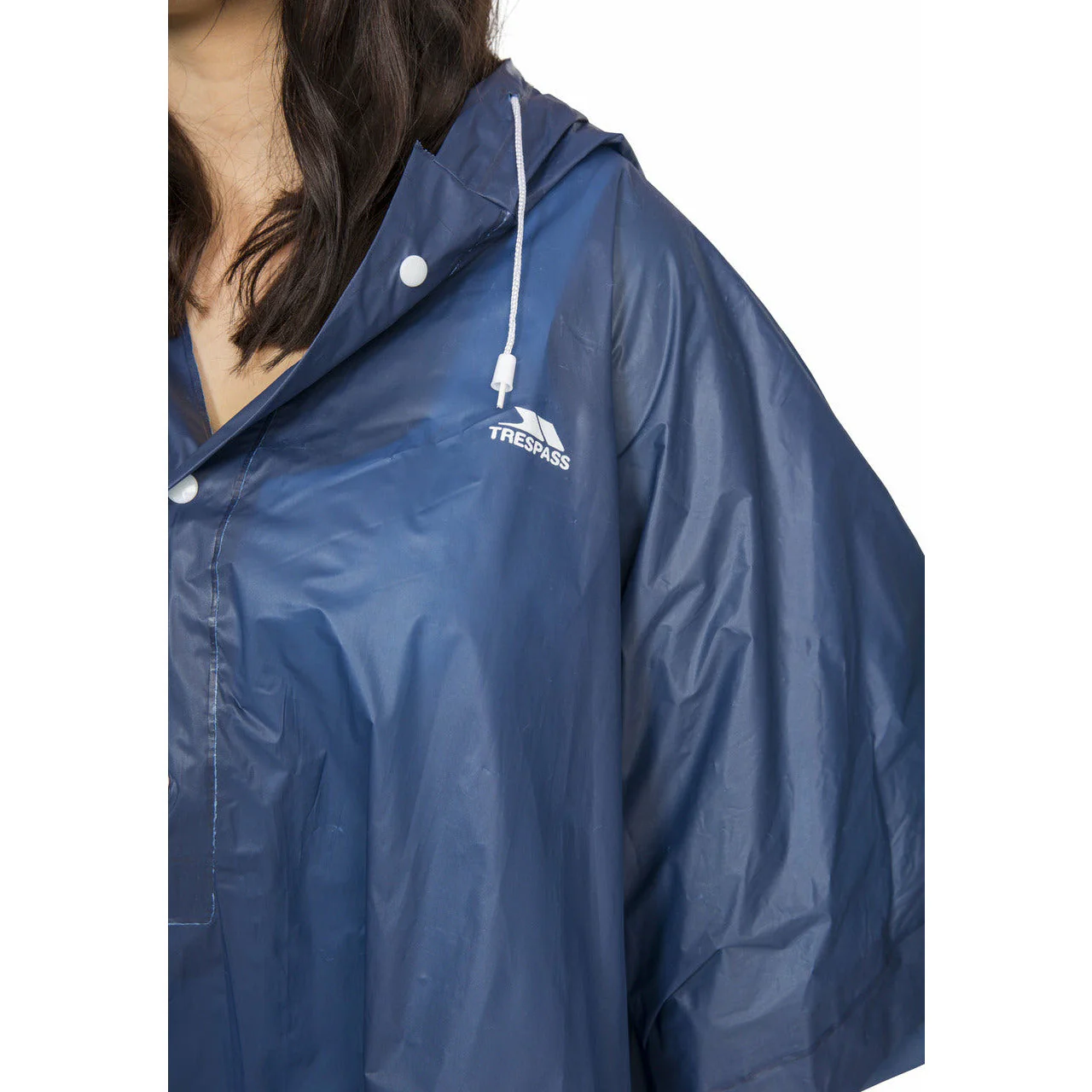 Canopy Unisex Packaway Rain Poncho in Blue - Image 8