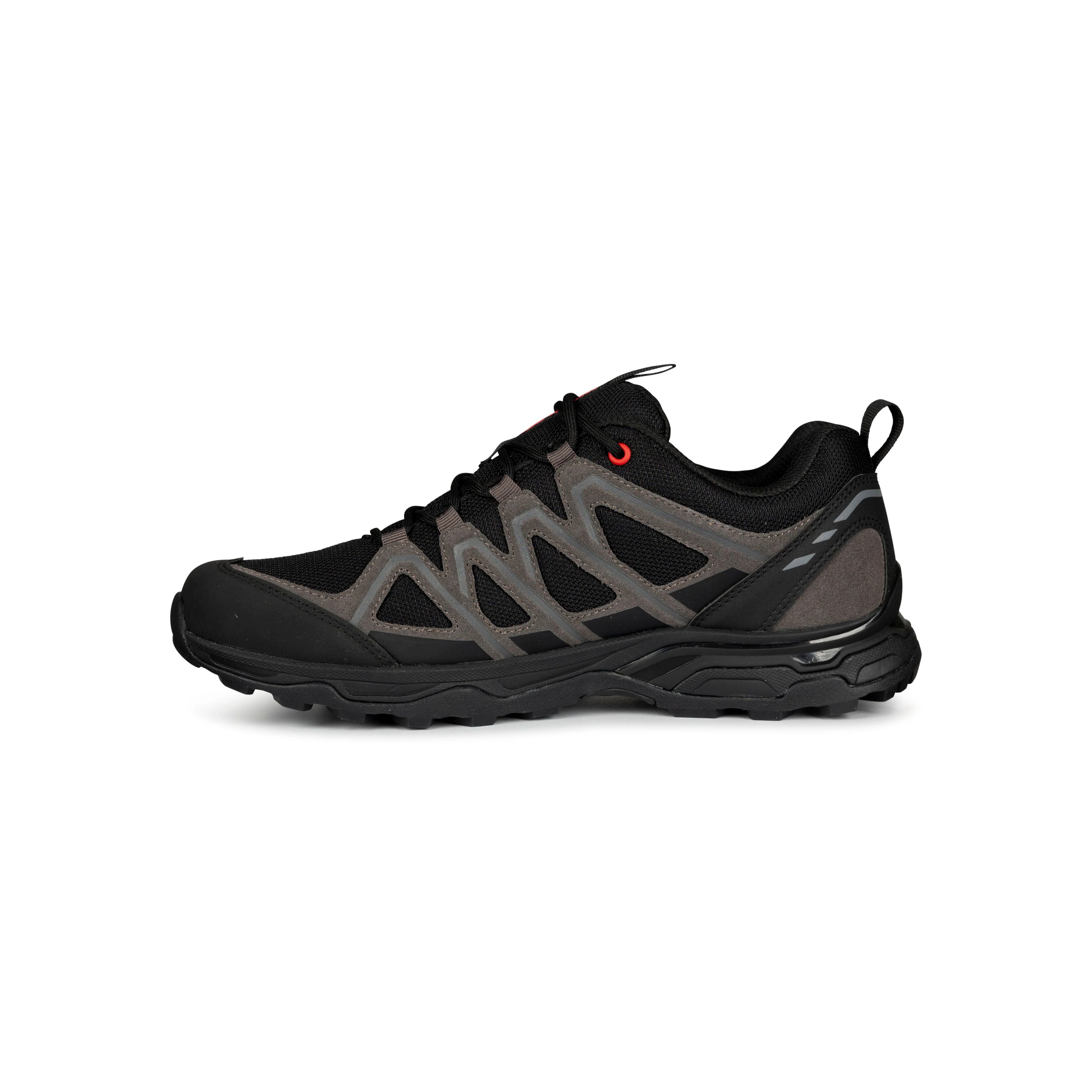 Carraig Men's Waterproof Walking Shoes in Black / Grey - Image 6