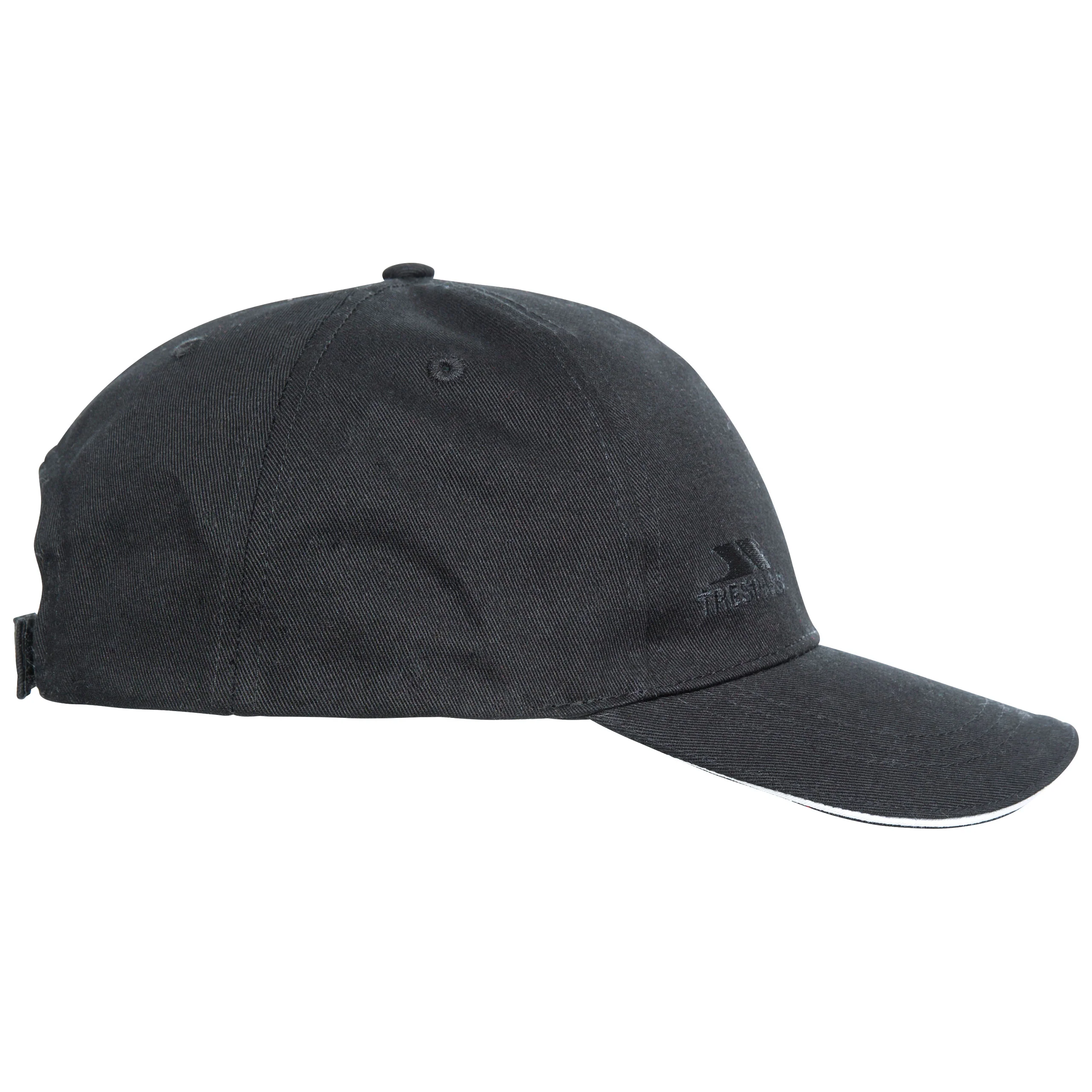Carrigan Adults Cotton Baseball Cap in Black - Image 3