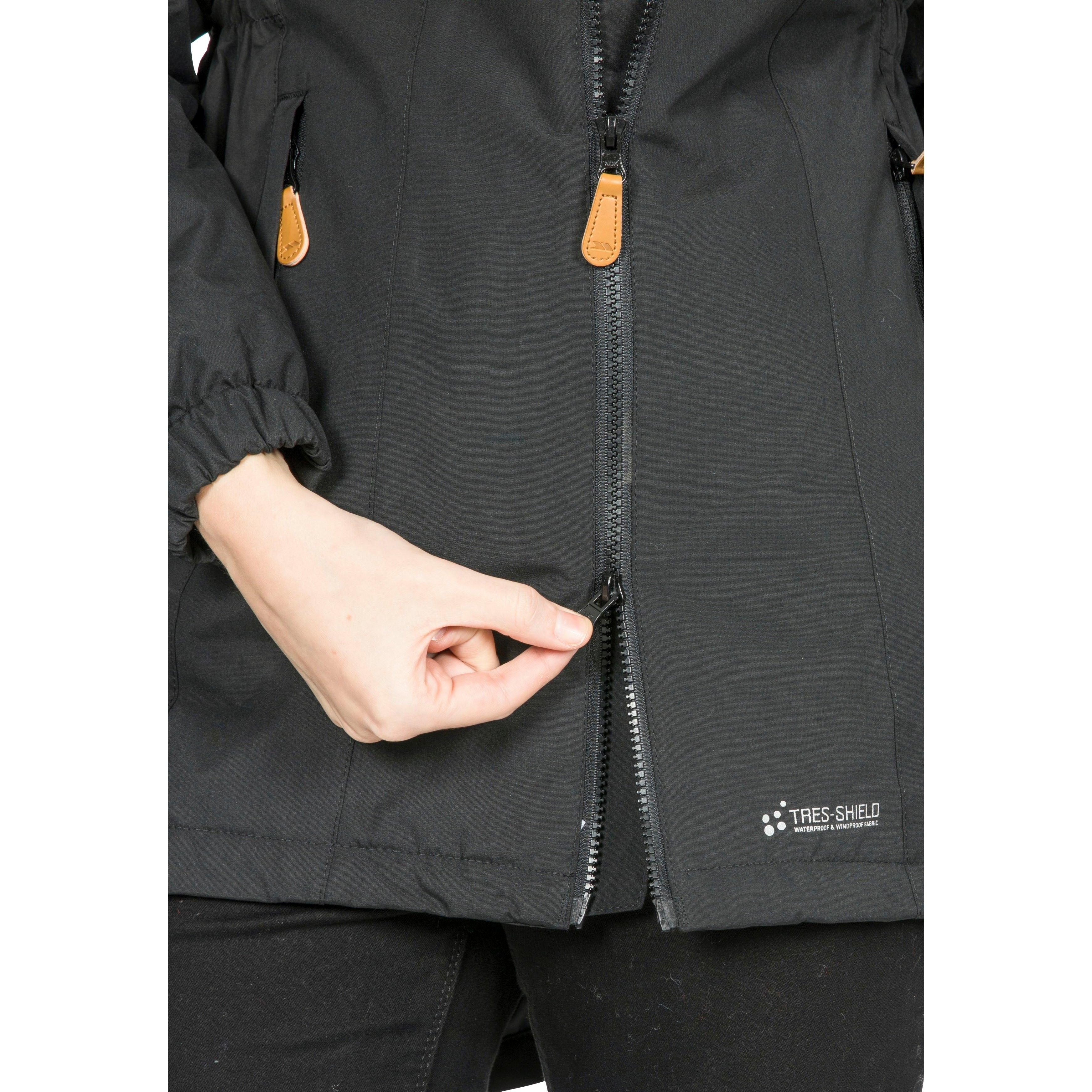 Celebrity Women's Waterproof Padded Longer Length Parka Jacket in Black - Image 8