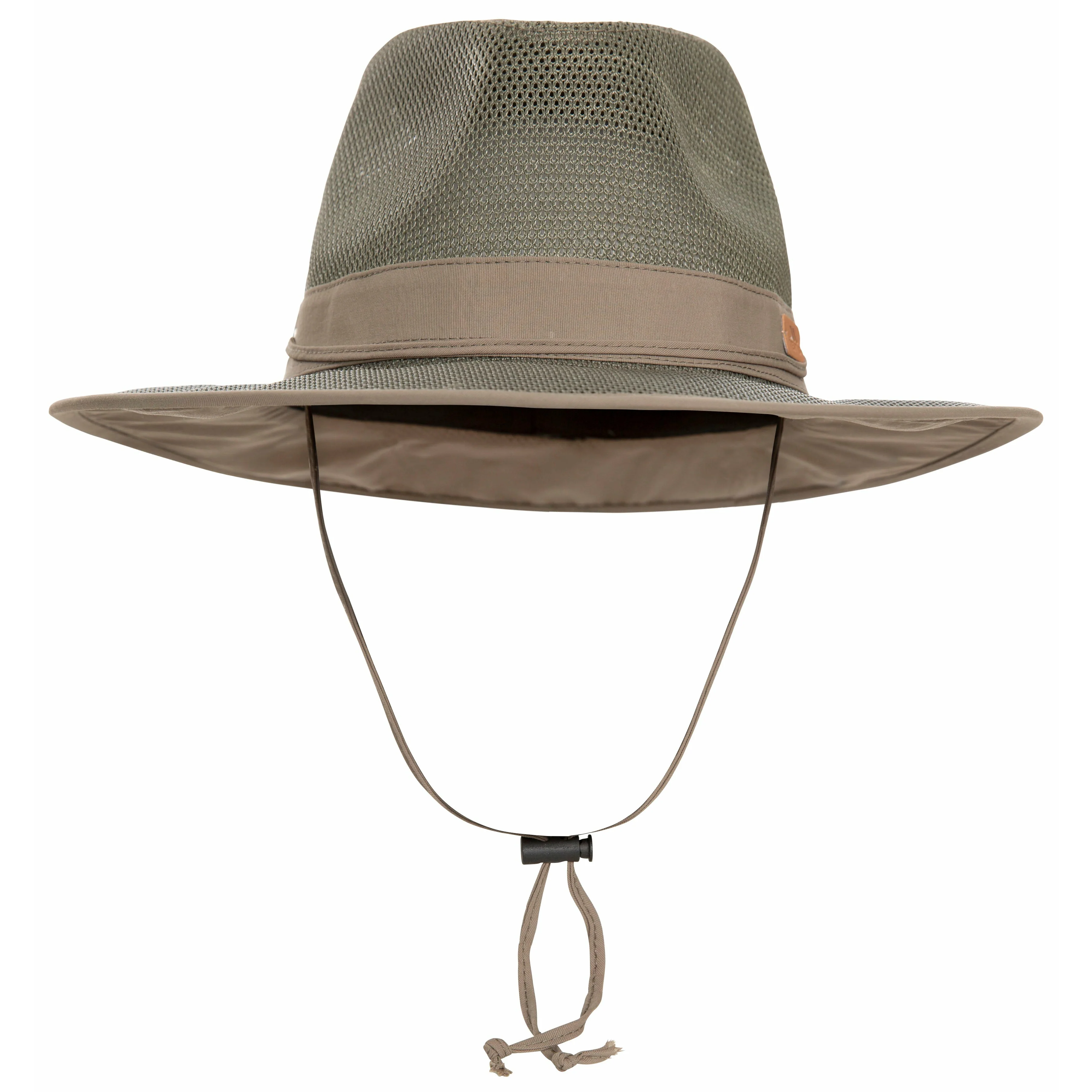 Classified Unisex Panama Mesh Hat in Khaki - Image 2