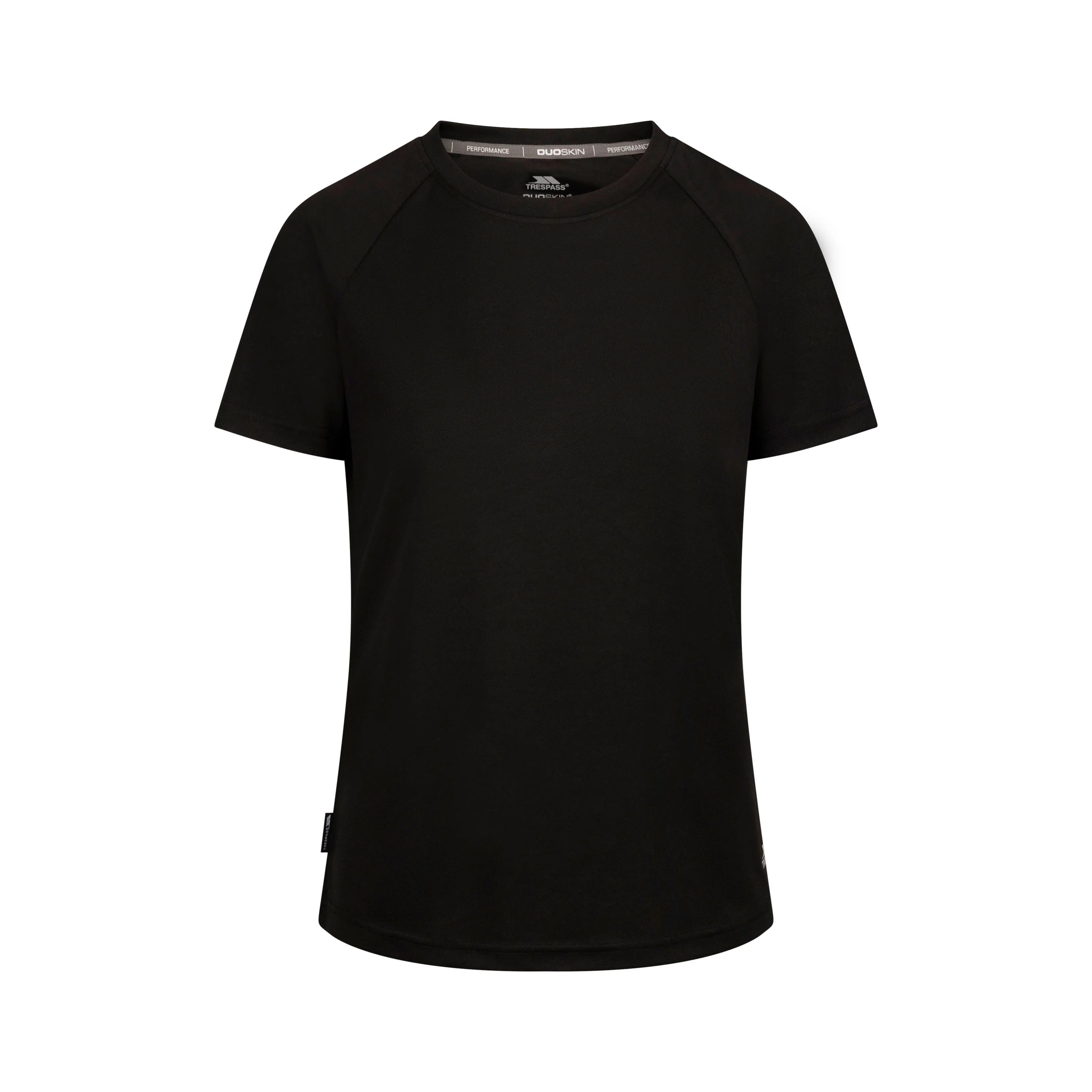 Claudette Womens Active T-Shirt in Black