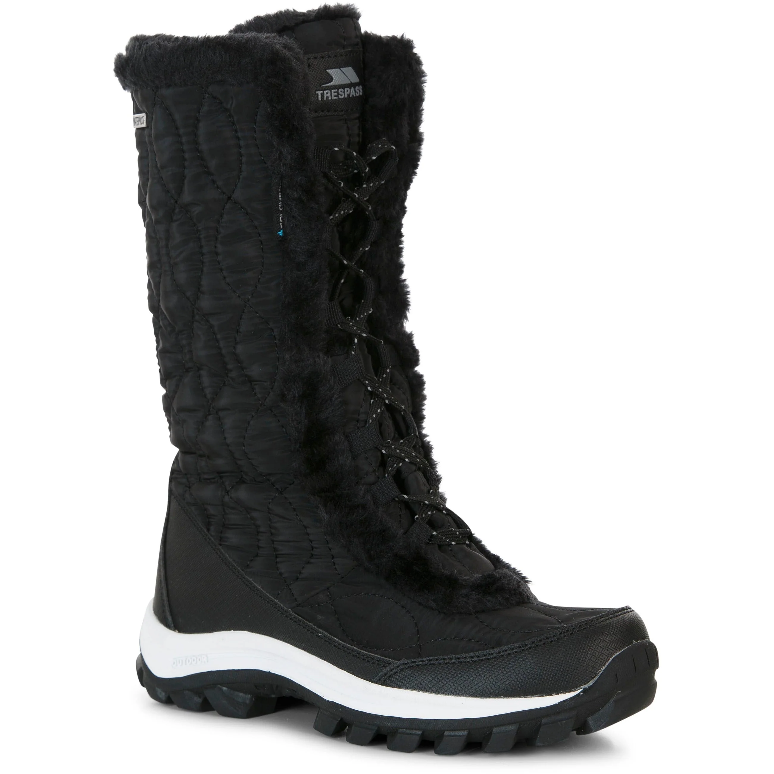 Coretta 2 Womens Snowboots in Black - Image 3
