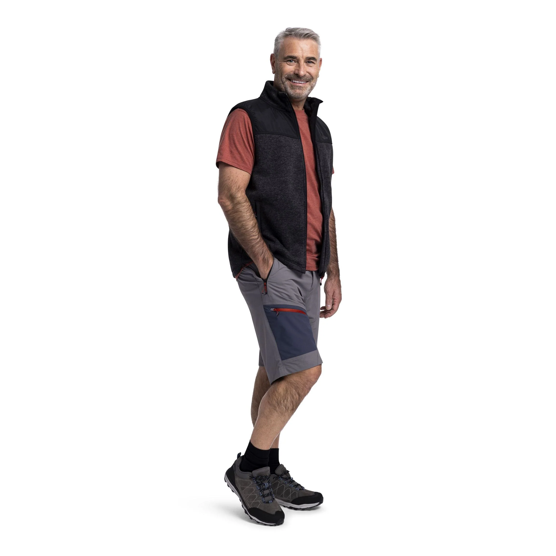 Daars Mens Adventure Shorts in Storm Grey - Image 3