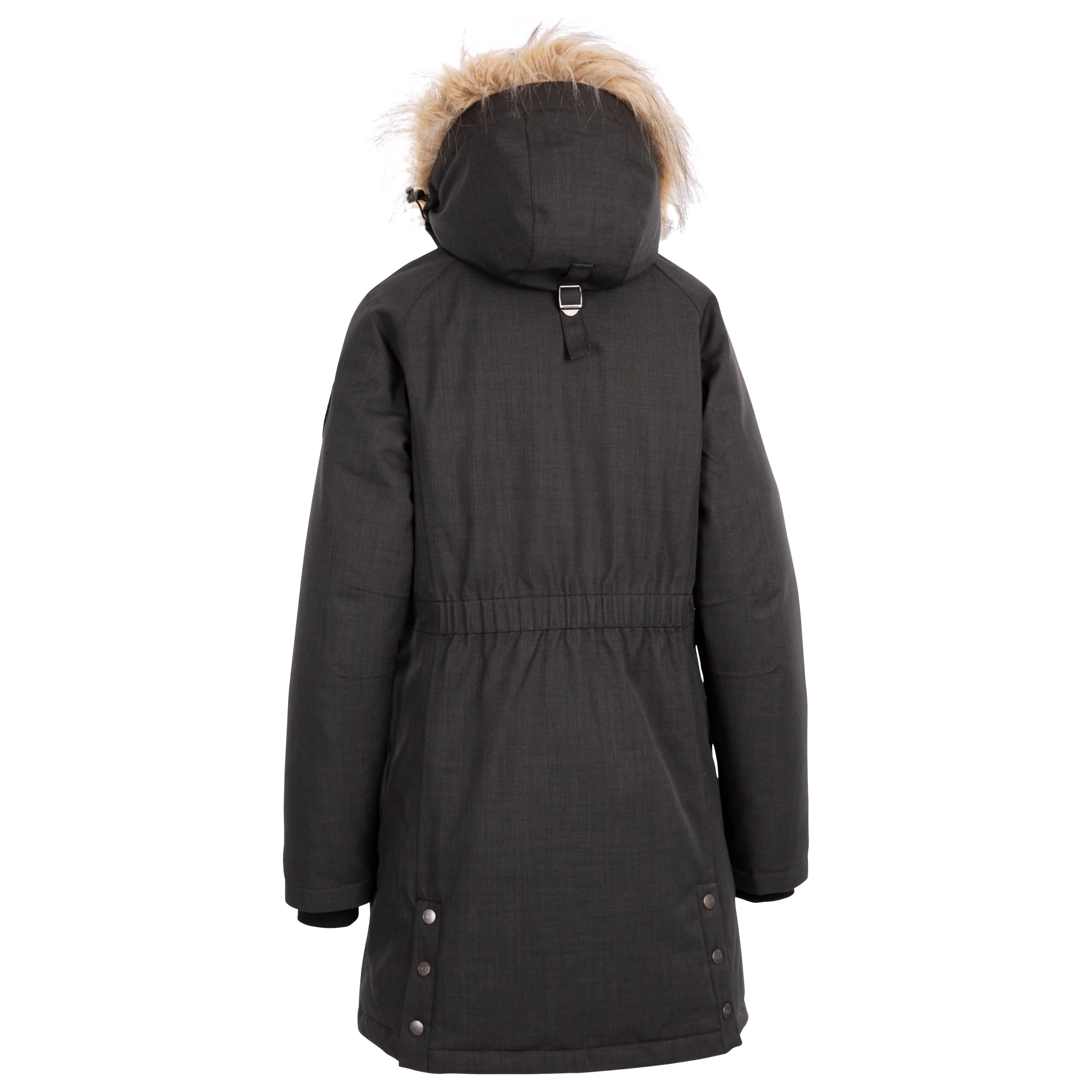 Dana Women's DLX Longer Length Waterproof Down Jacket in Black Marl - Image 3