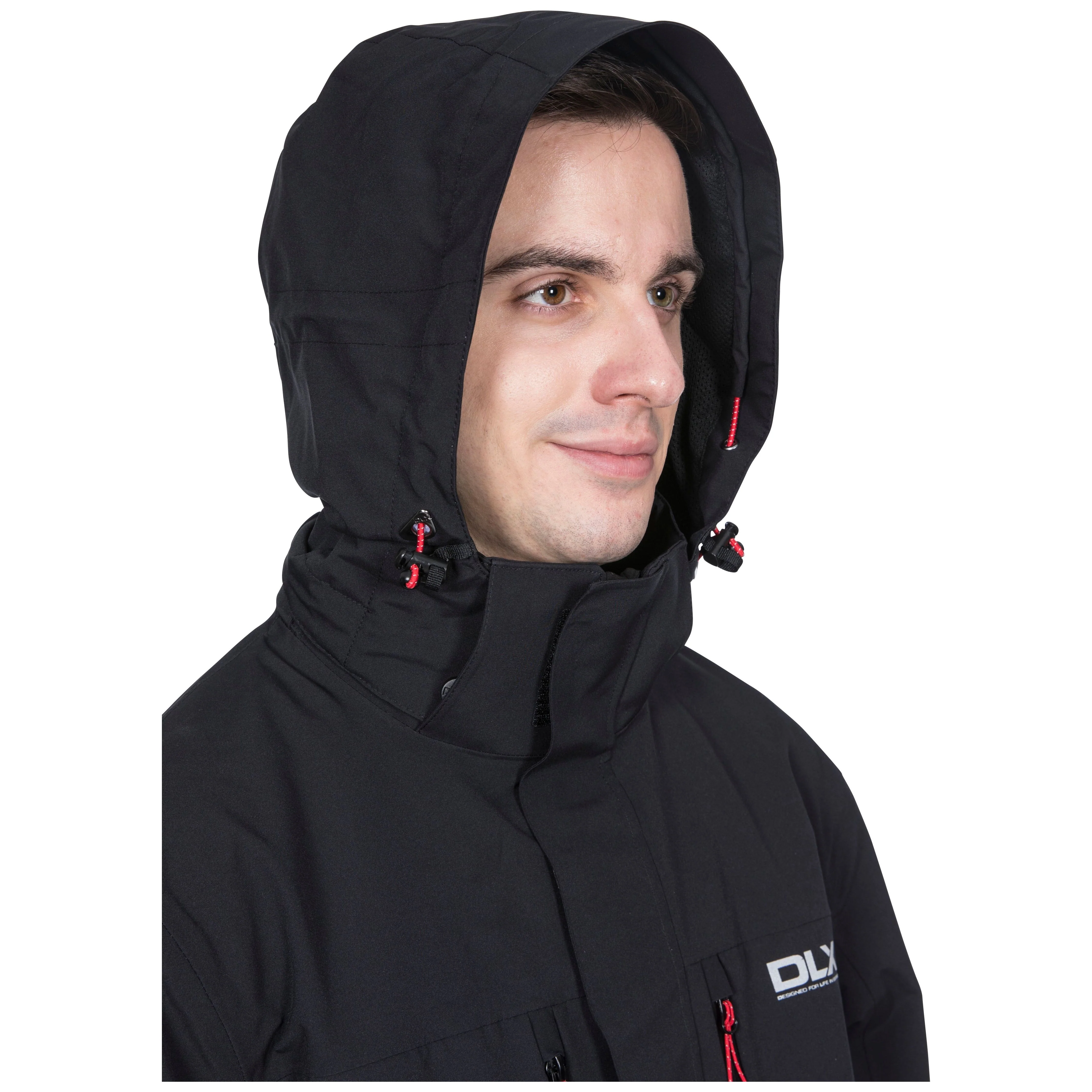 Oswalt Mens DLX Unpadded Waterproof Jacket - Black - Image 6