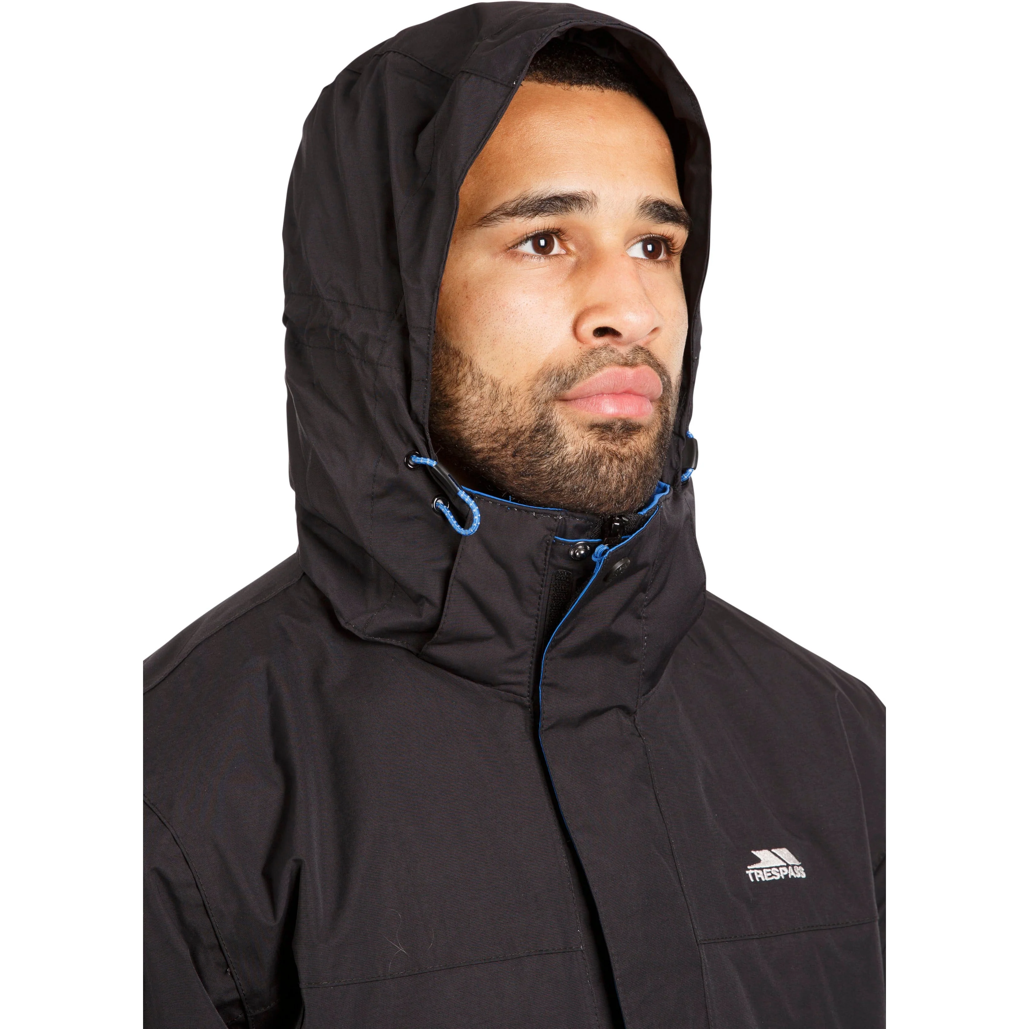 Donelly Men's Padded Waterproof Jacket in Black - Image 2