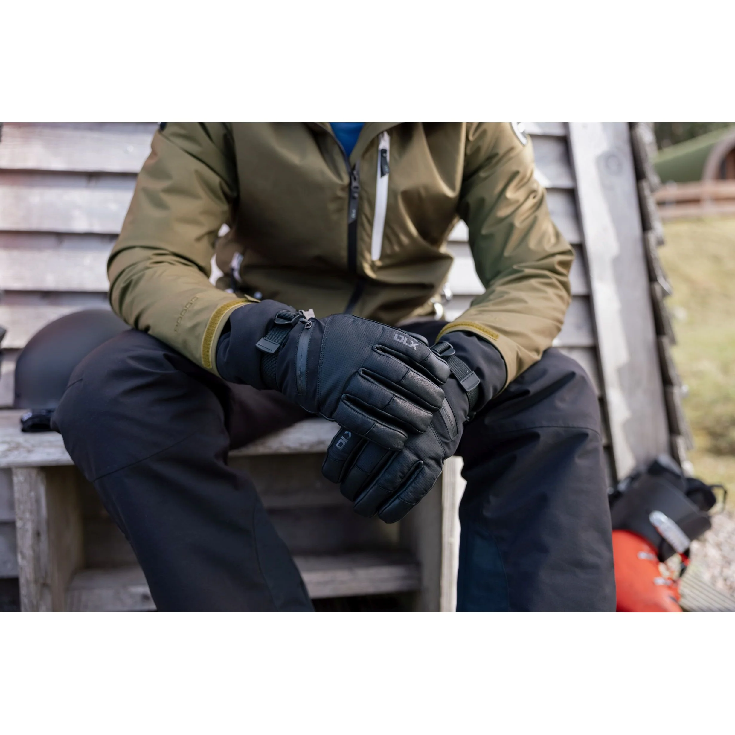 Edonia Adults' Dlx Ski Gloves in Black