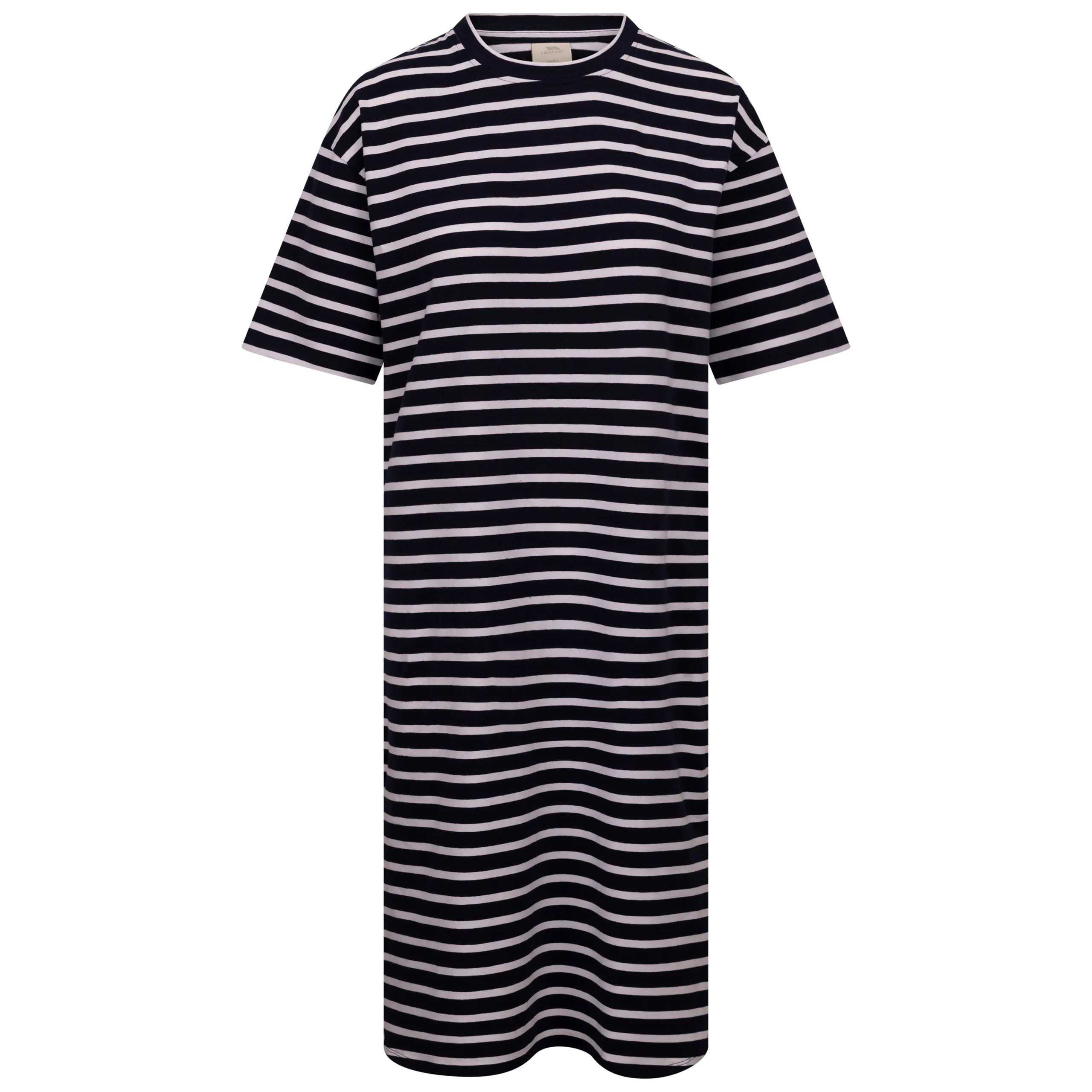 Elayna Womens Midi Dress in Navy Stripe - Image 6
