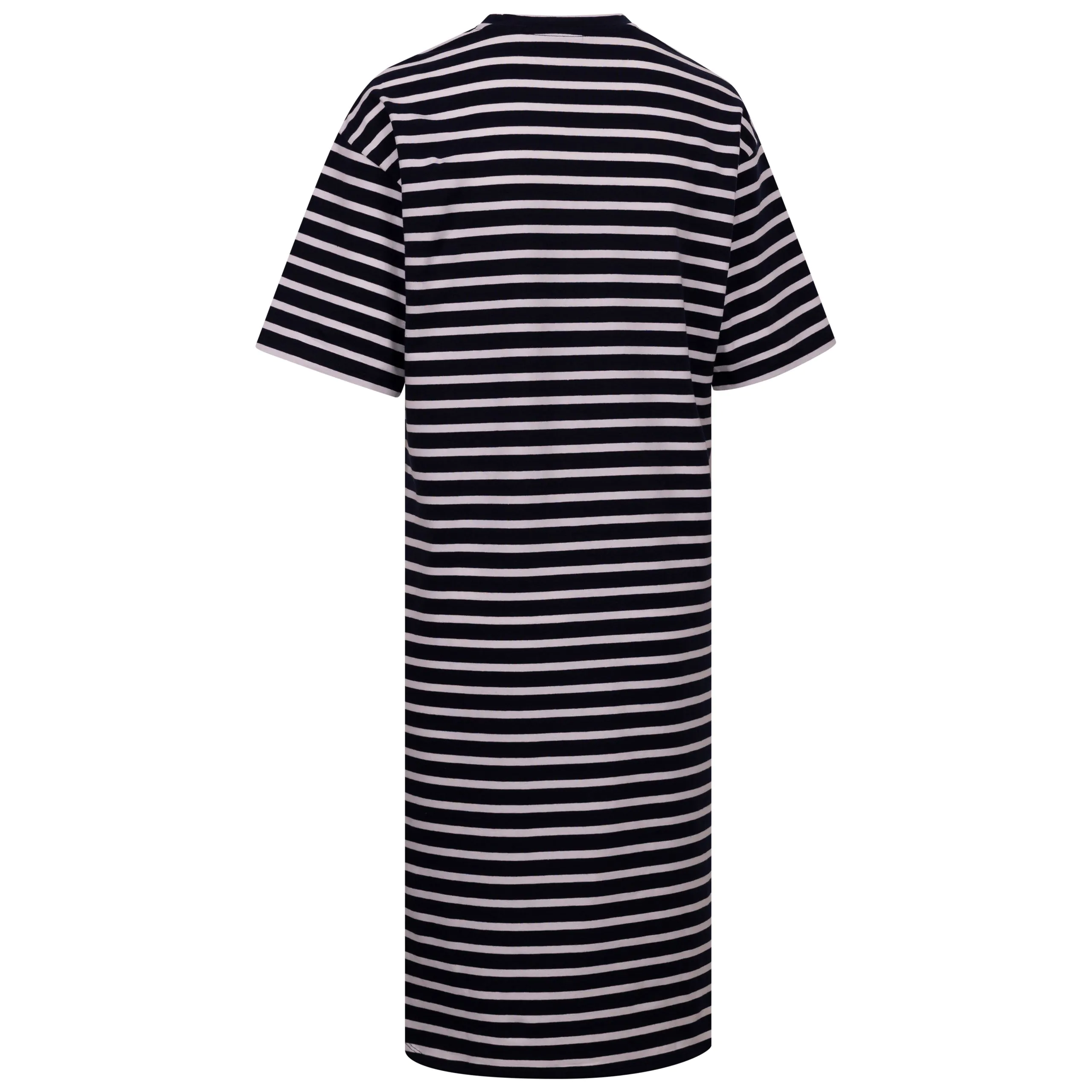 Elayna Womens Midi Dress in Navy Stripe - Image 7
