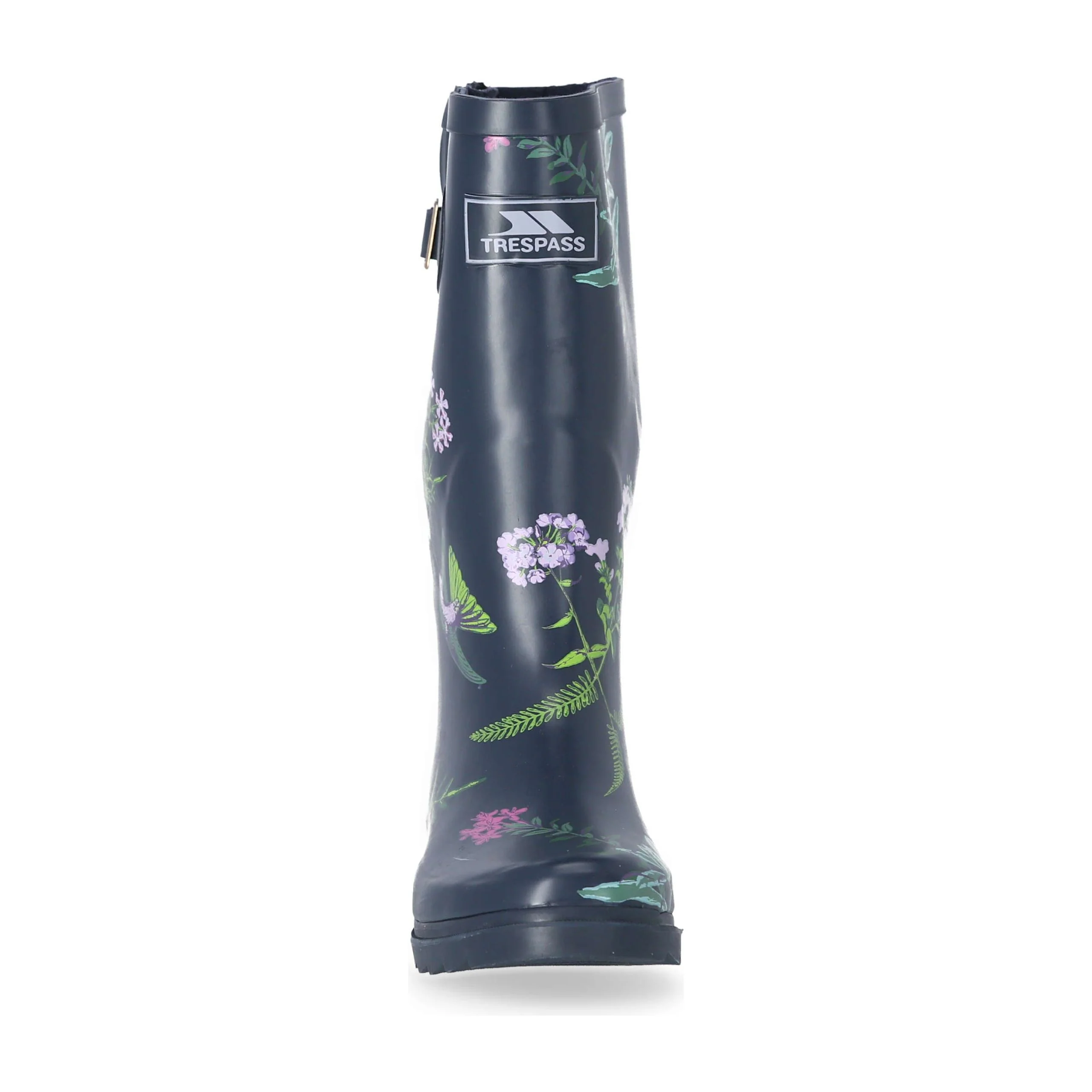 Elena Women's Patterned Wellies in Humming Bird Print - Image 2