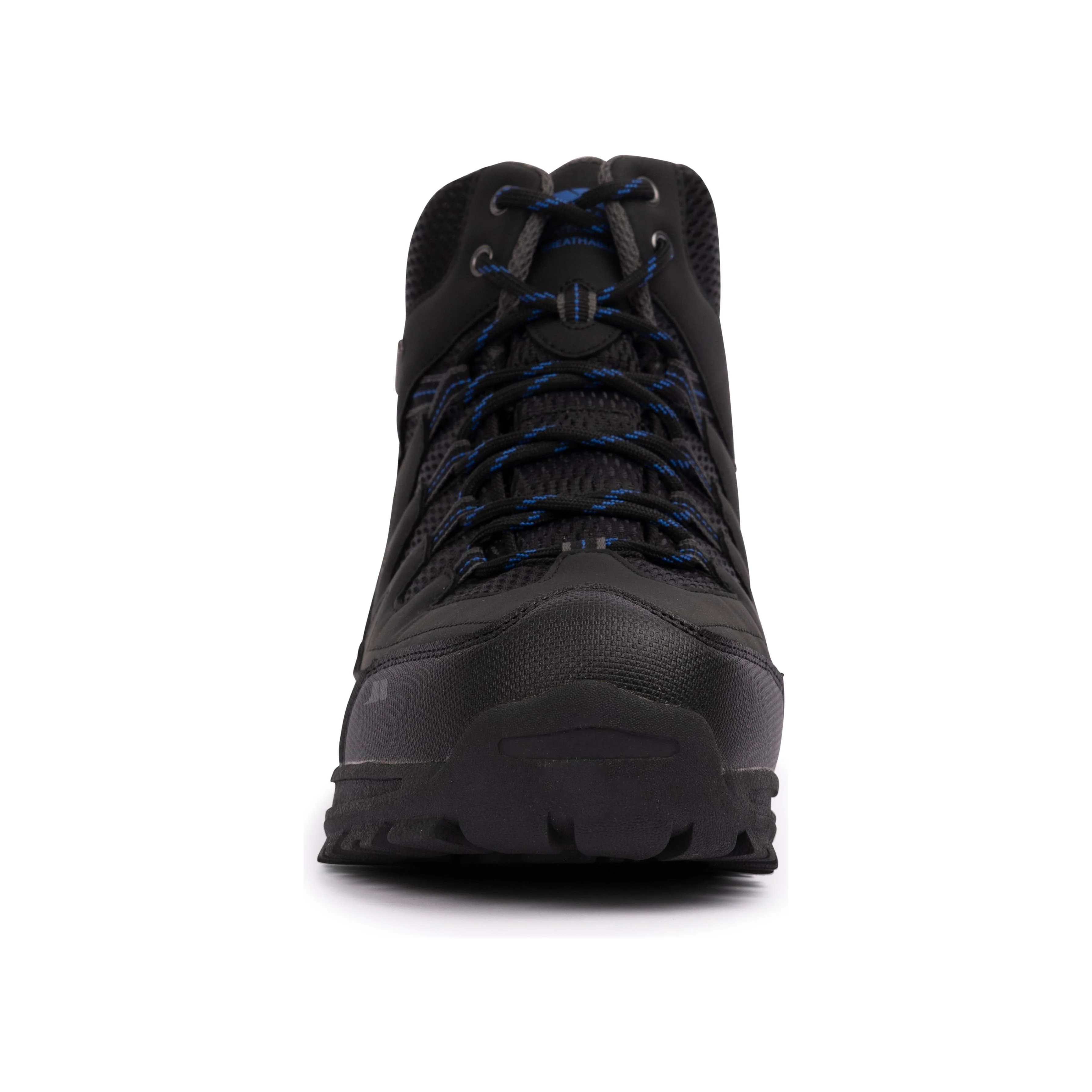 Finley Mens Waterproof Walking Boots in Black Blue - Image 2