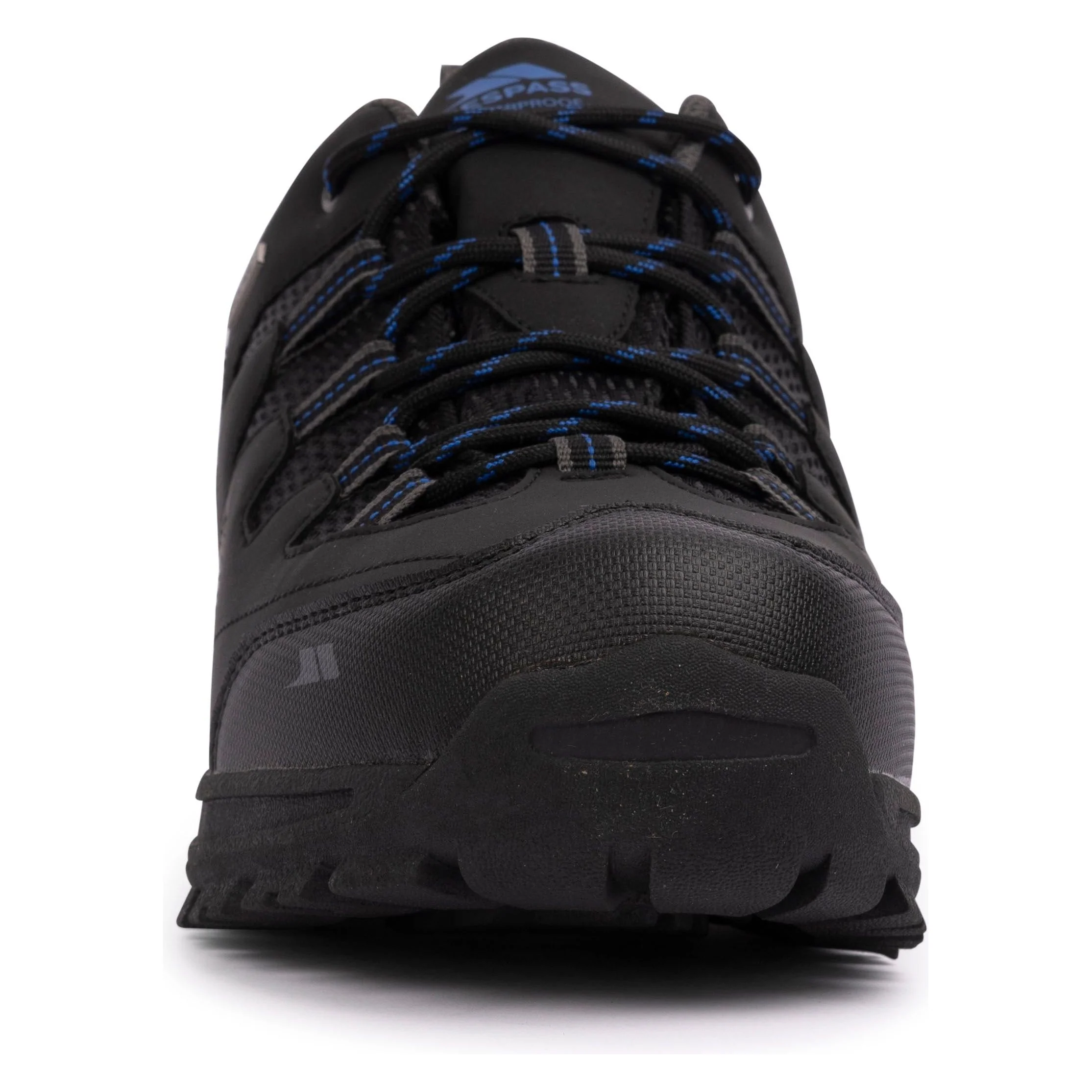 Finley Men's Waterproof Walking Shoes in Black Blue - Image 4
