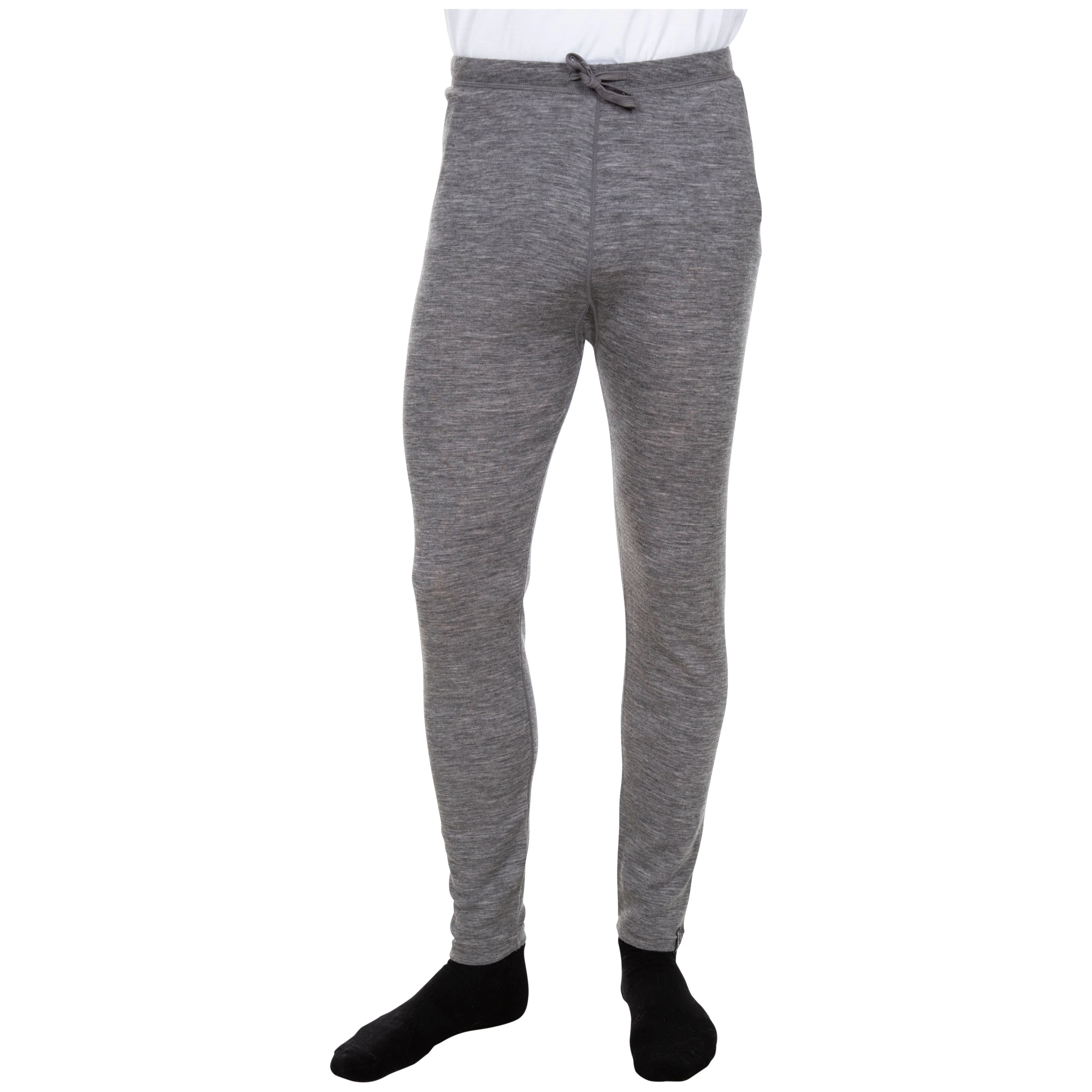 Fitchner Men's DLX 100% Merino Wool Base Layer Trousers in Grey Marl - Image 2