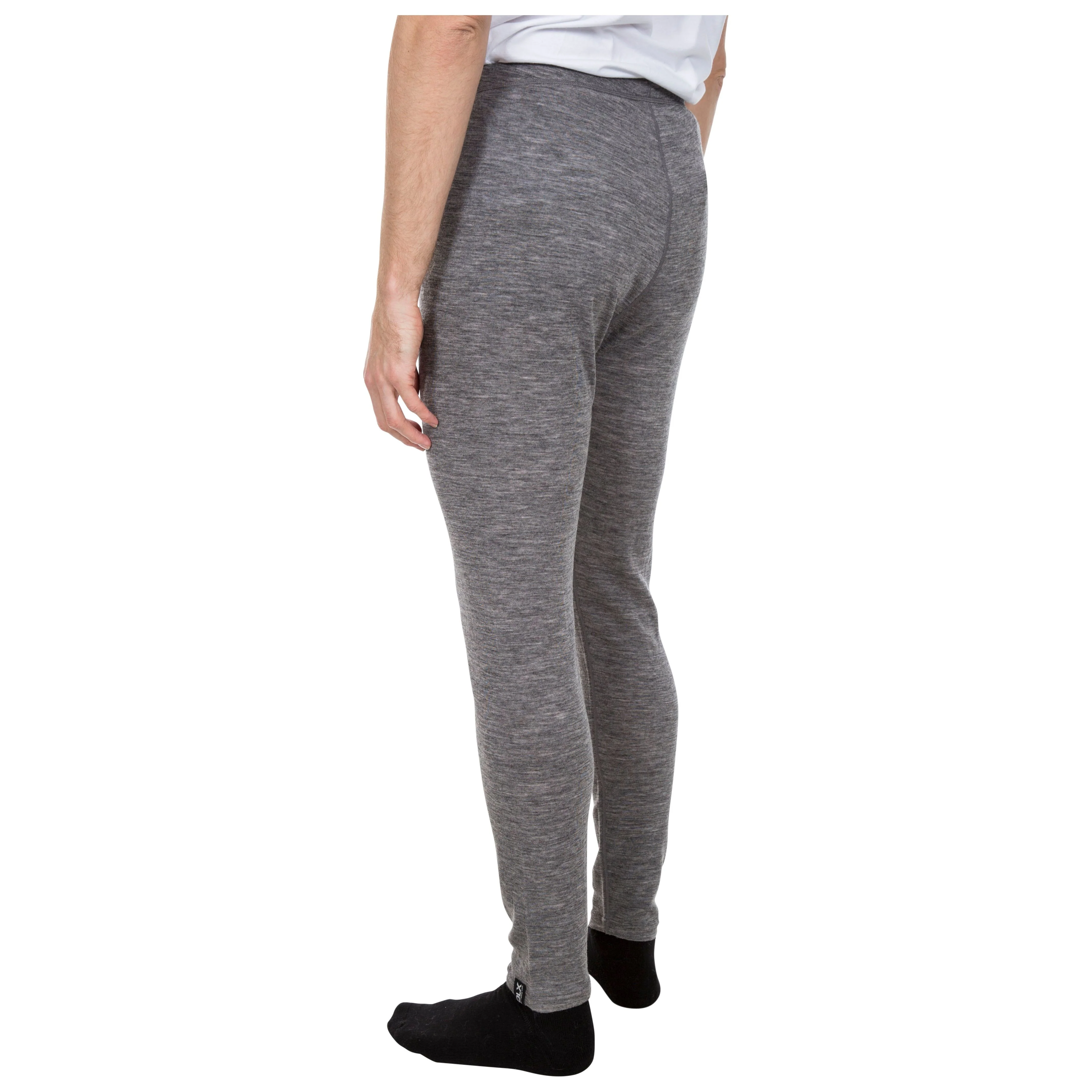 Fitchner Men's DLX 100% Merino Wool Base Layer Trousers in Grey Marl - Image 3