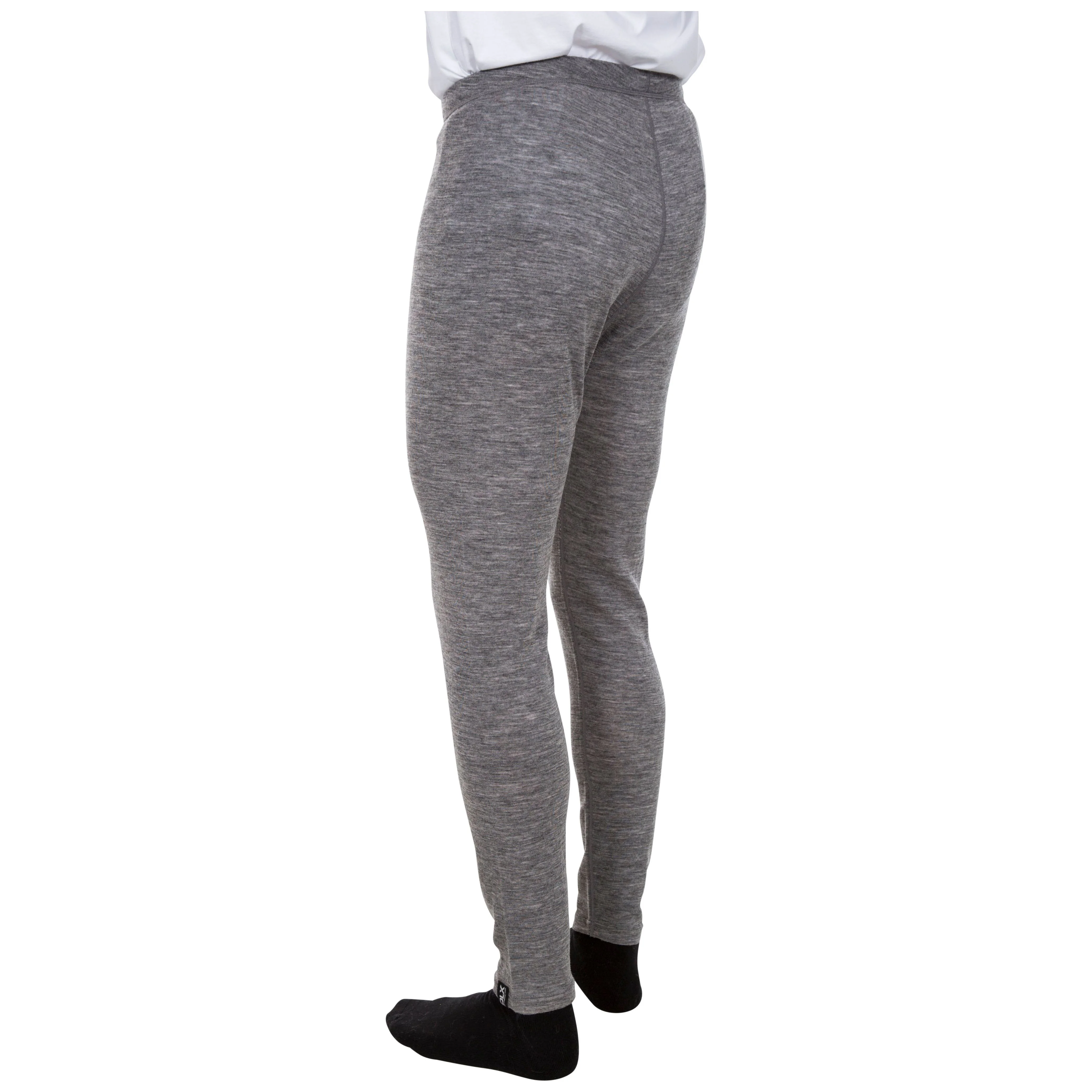 Fitchner Men's DLX 100% Merino Wool Base Layer Trousers in Grey Marl - Image 4