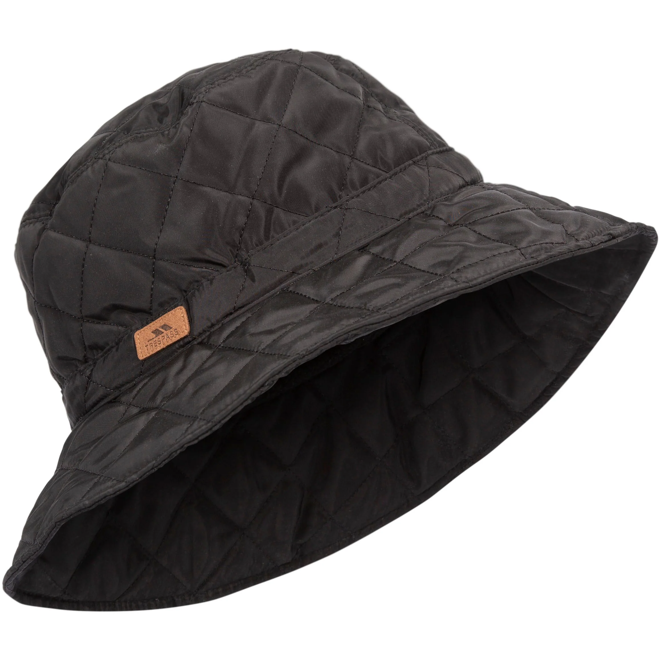 Flow Quilted Bucket Hat for Adults in Black - Image 3