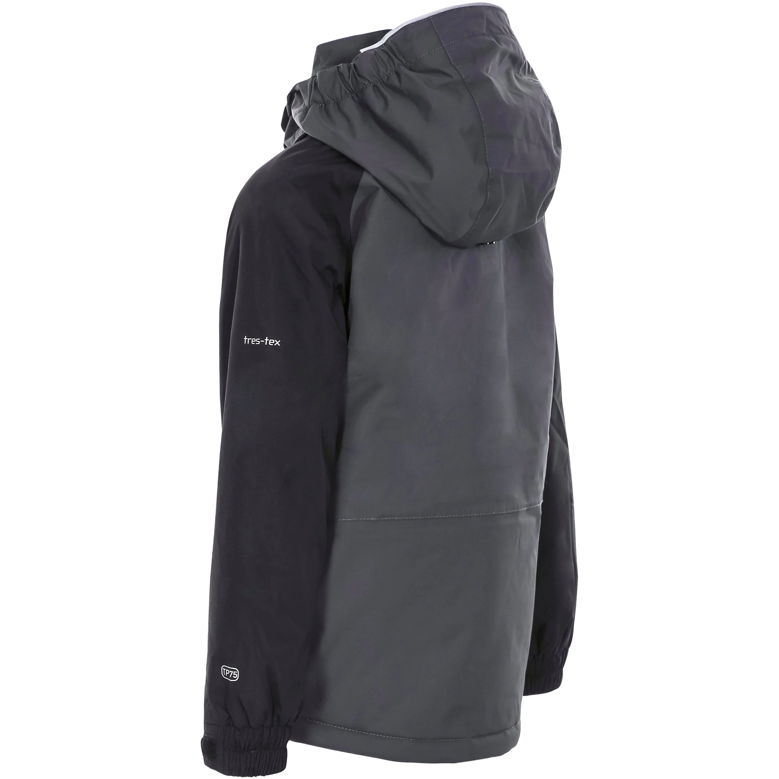 Freebored Boy's Padded Waterproof Ski Jacket in Dark Grey - Image 2