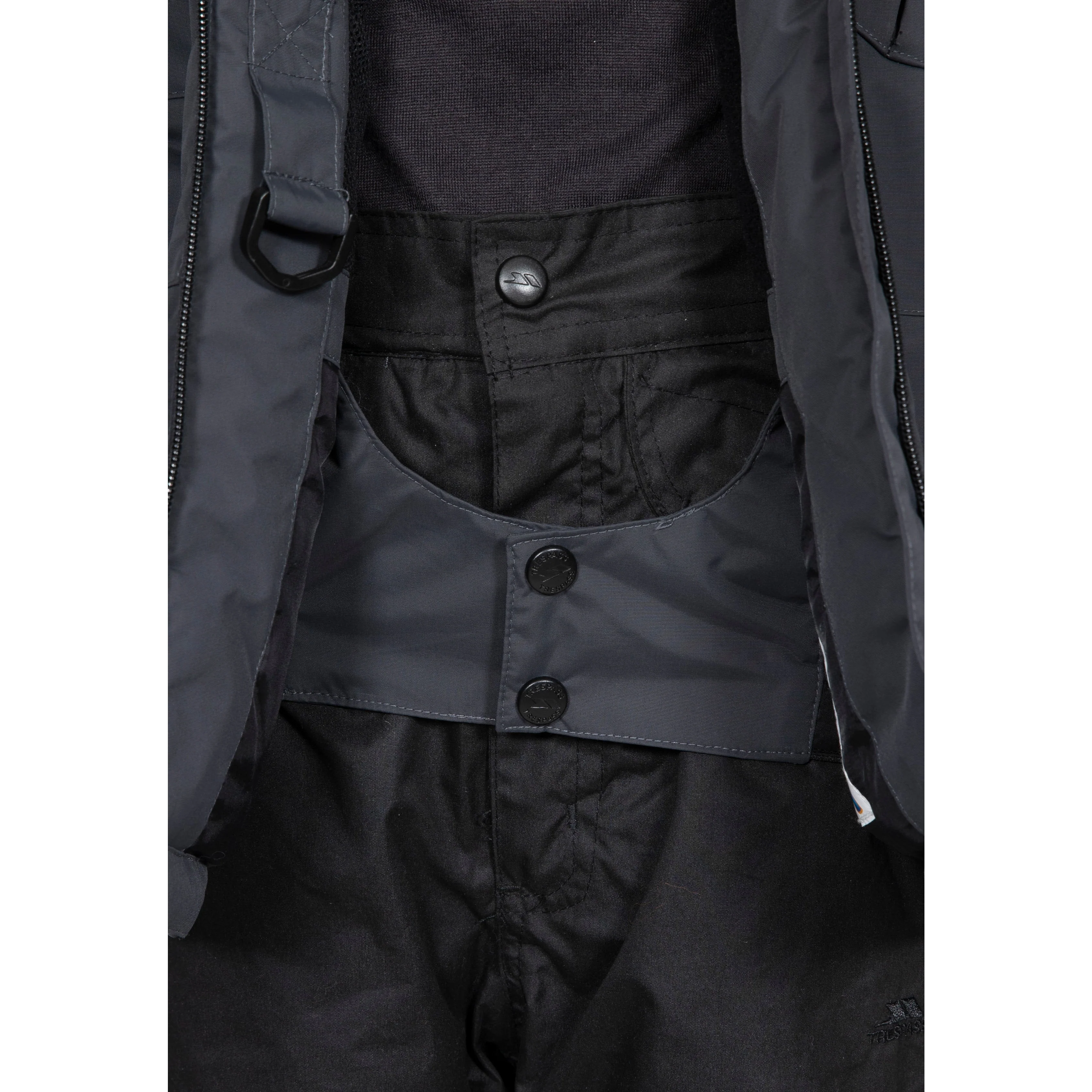 Freebored Boy's Padded Waterproof Ski Jacket in Dark Grey - Image 3