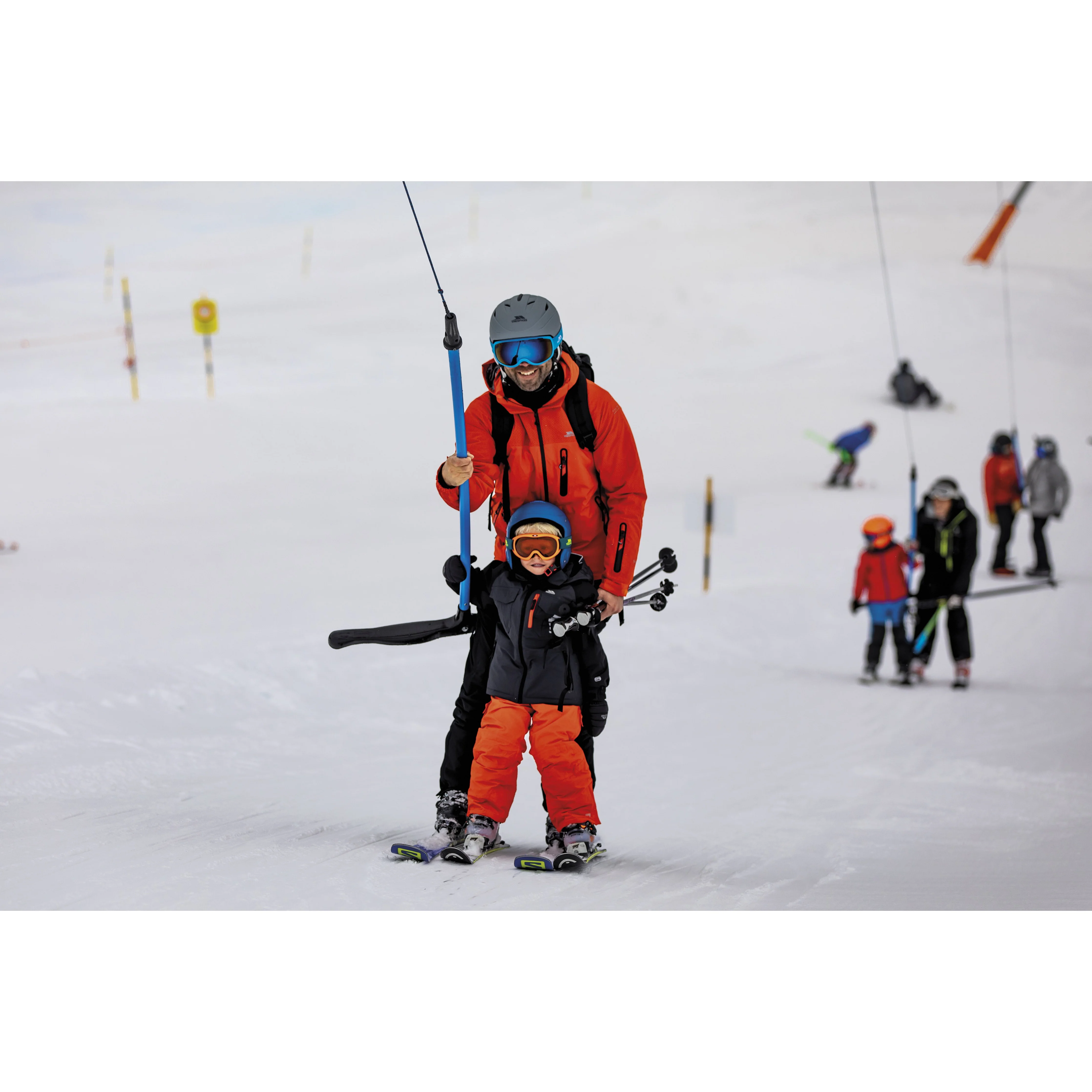 Freebored Boy's Padded Waterproof Ski Jacket in Dark Grey - Image 7