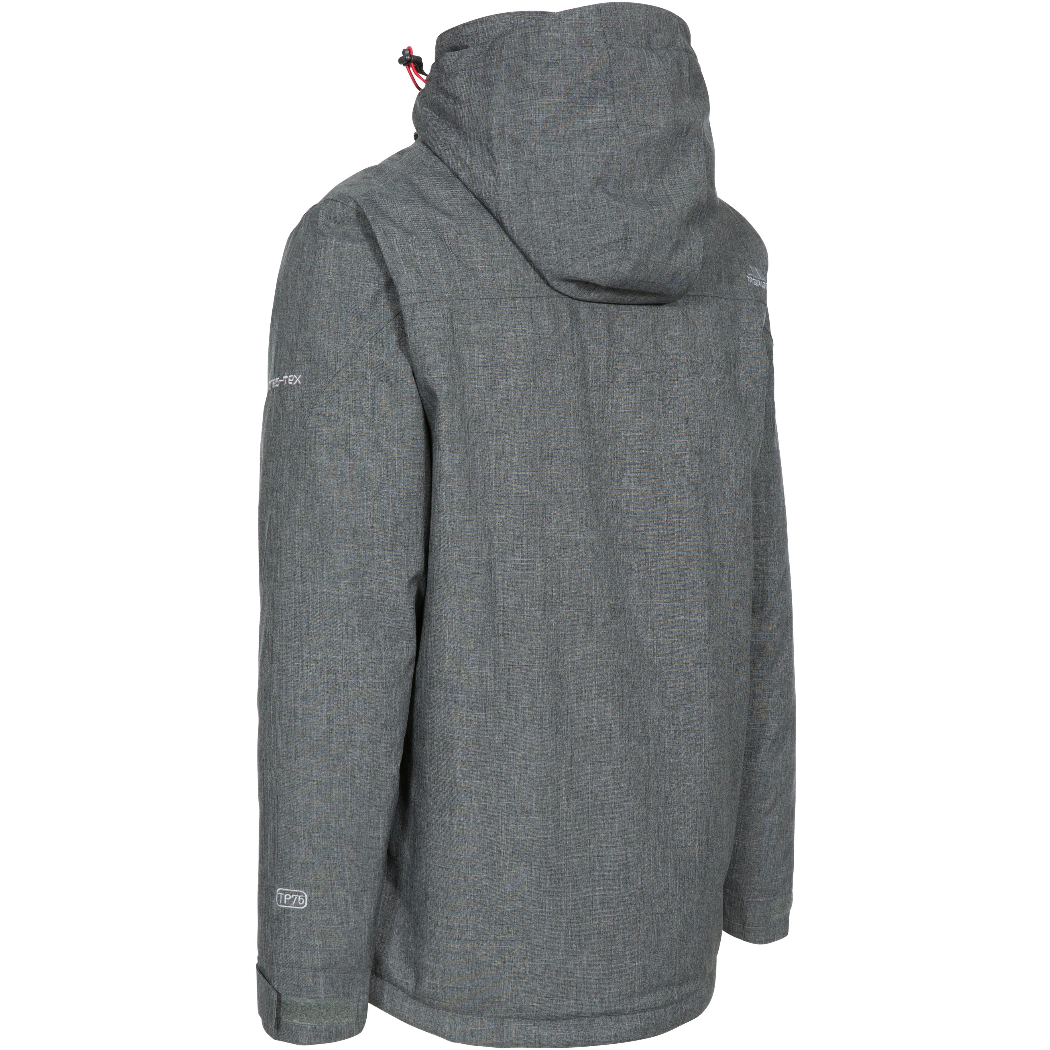 Fyfinn Men's Padded Waterproof Jacket in Dark Grey - Image 4