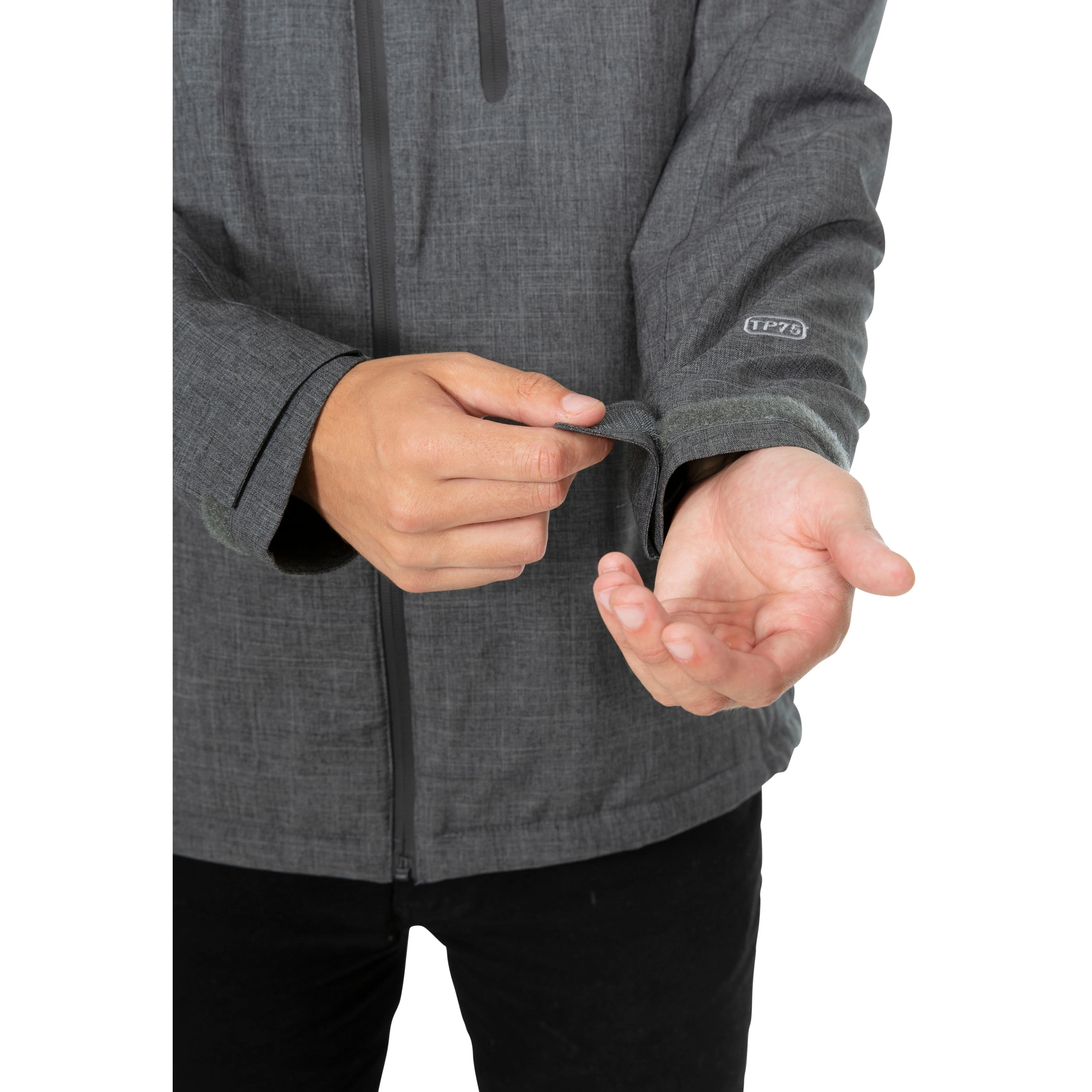 Fyfinn Men's Padded Waterproof Jacket in Dark Grey - Image 7