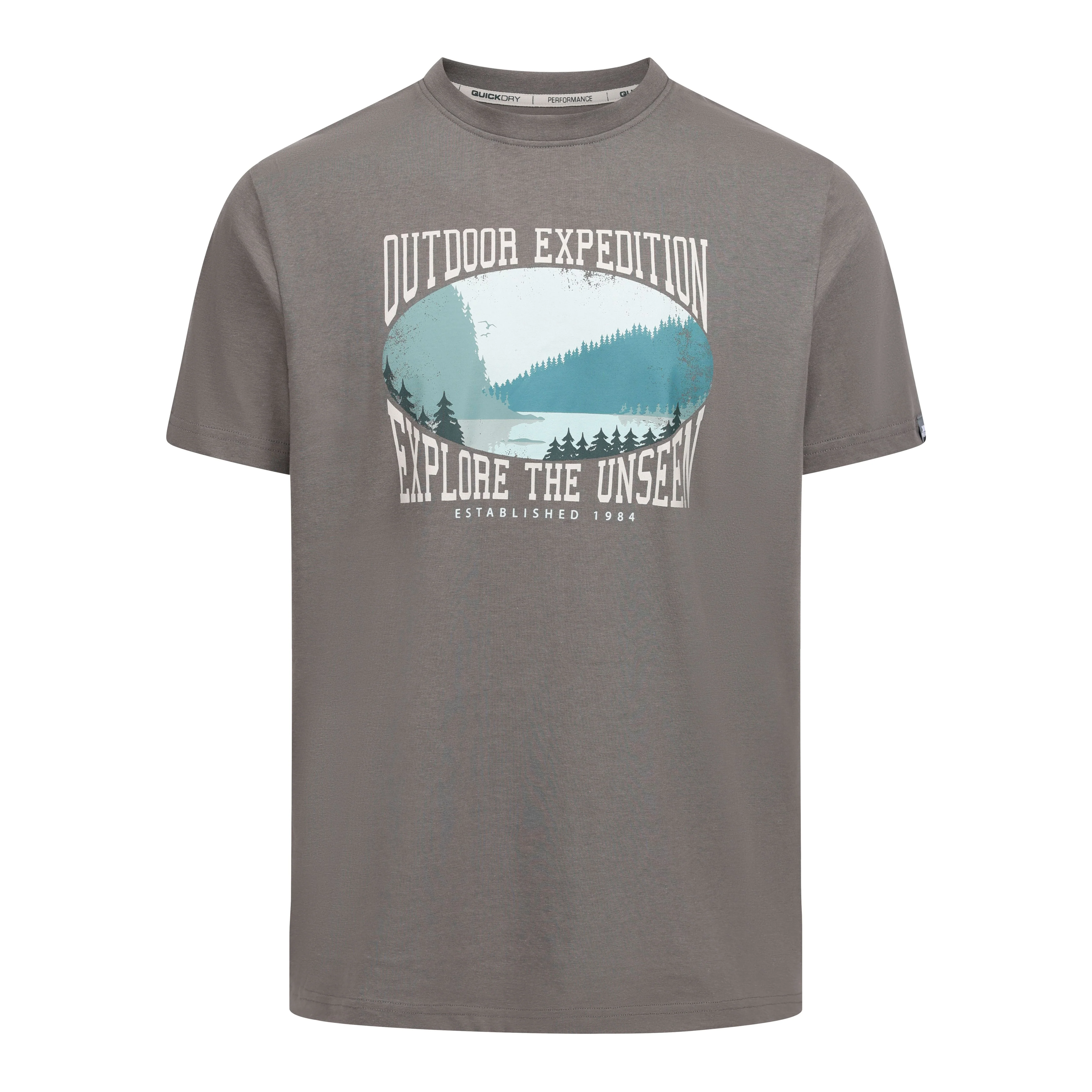 Gallon Mens Casual T-Shirt in Green Smoke