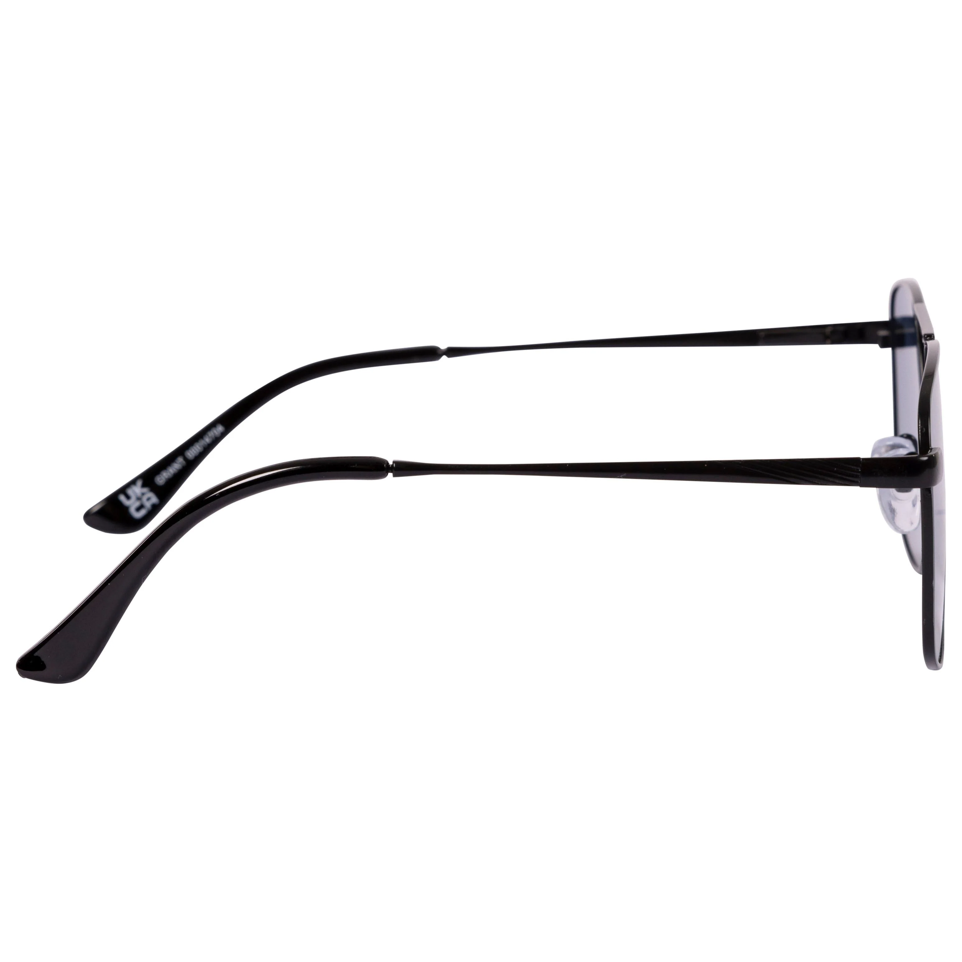 Grant Adults Unisex Aviator Sunglasses in Gunmetal Blue - Image 3