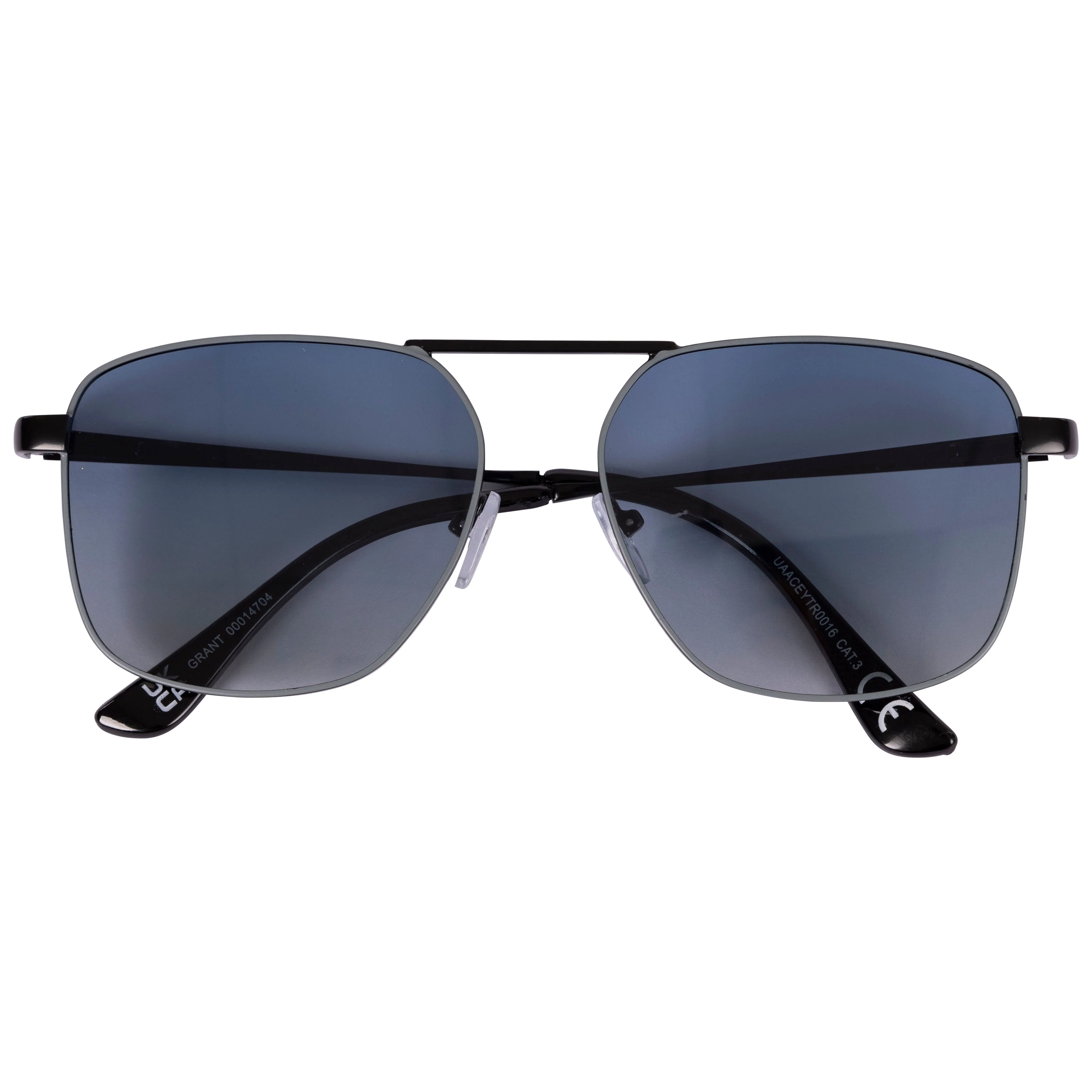 Grant Adults Unisex Aviator Sunglasses in Gunmetal Blue - Image 5