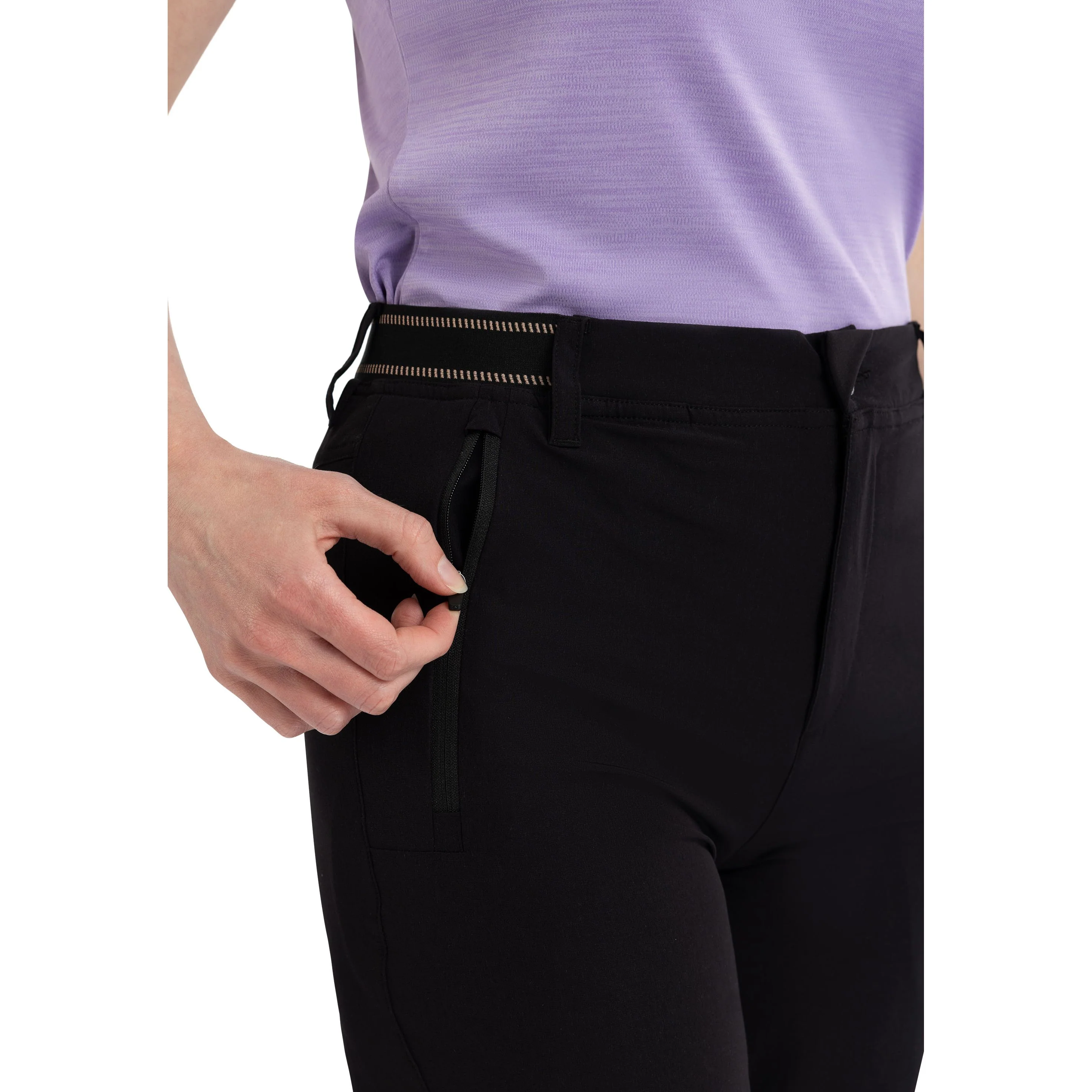 Grateful Womens 3/4 Active Trousers in Black - Image 4