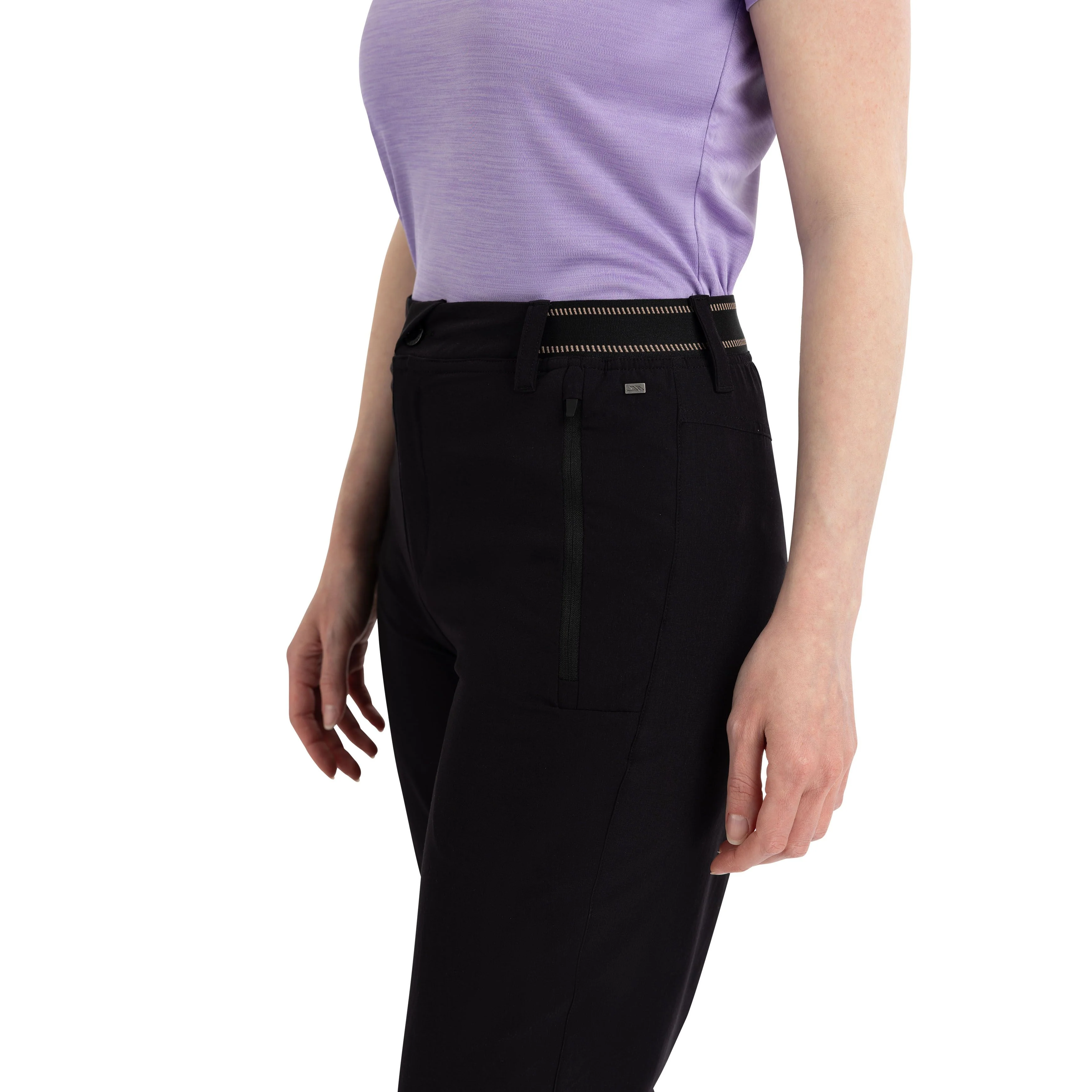 Grateful Womens 3/4 Active Trousers in Black - Image 5