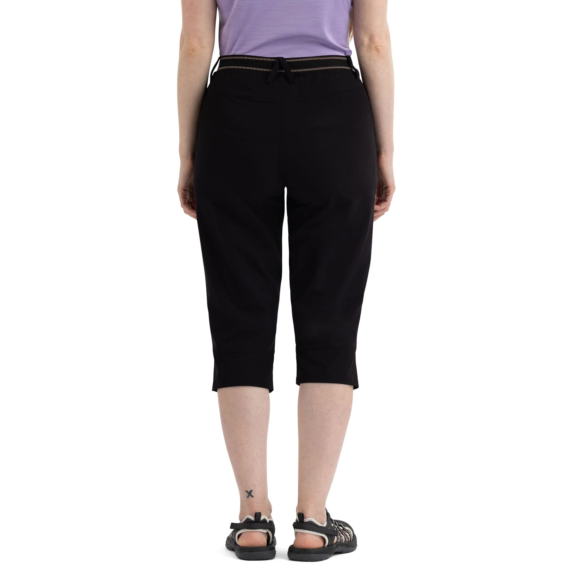 Grateful Womens 3/4 Active Trousers in Black - Image 6