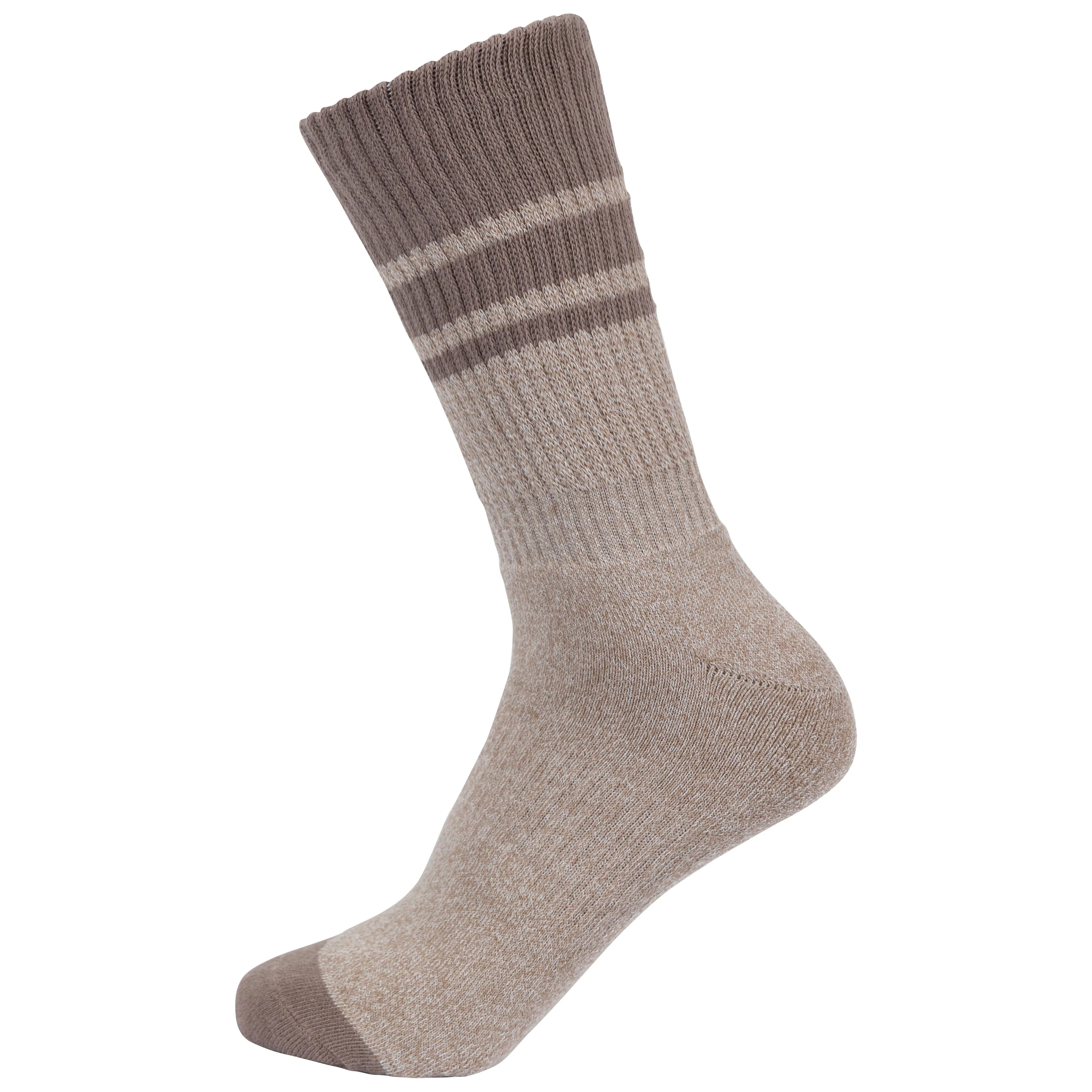 Hadley Women's Anti Blister Socks 2 Pack in Grapewine / Oatmeal - Image 3